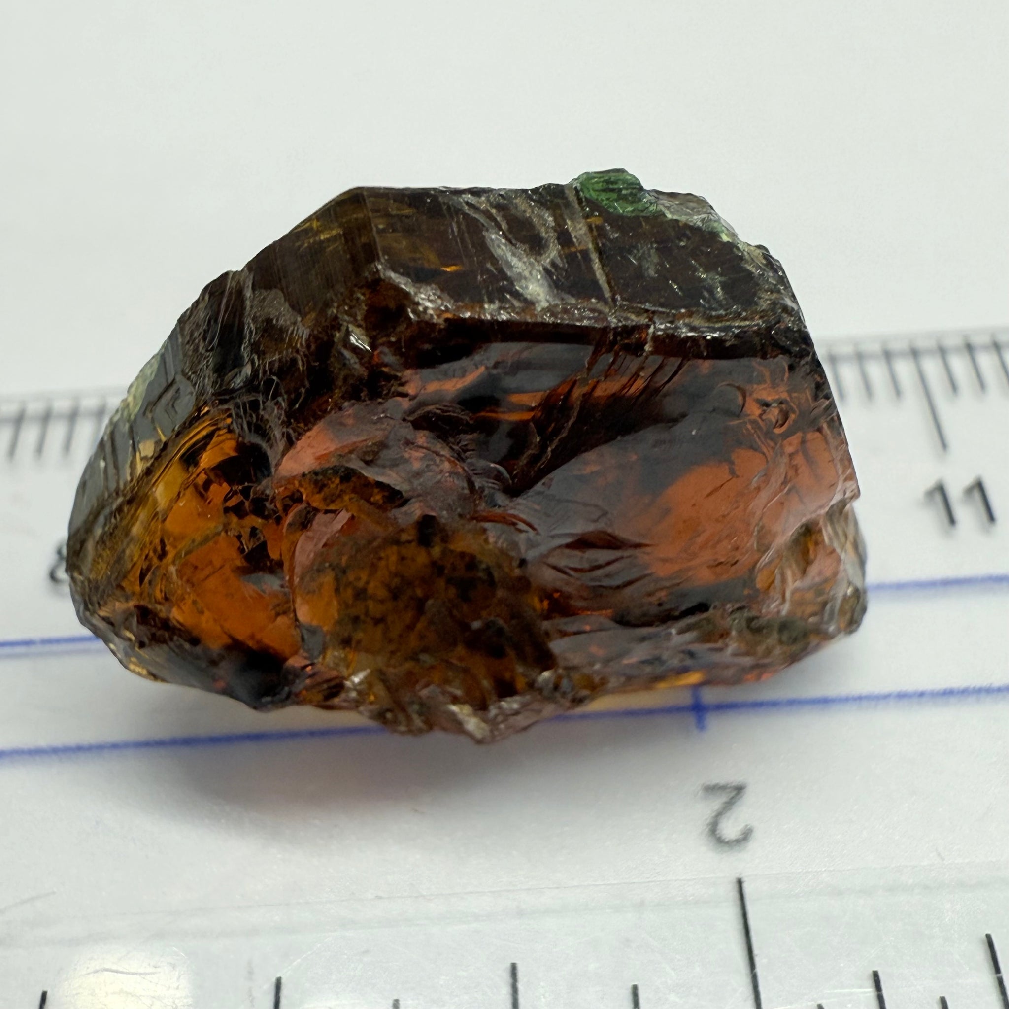 Tourmaline, 26.07ct, Morogoro, Tanzania, Untreated Unheated, vvs-if with some cracks on the outside skin, flat shape, good for setting as is in jewellery