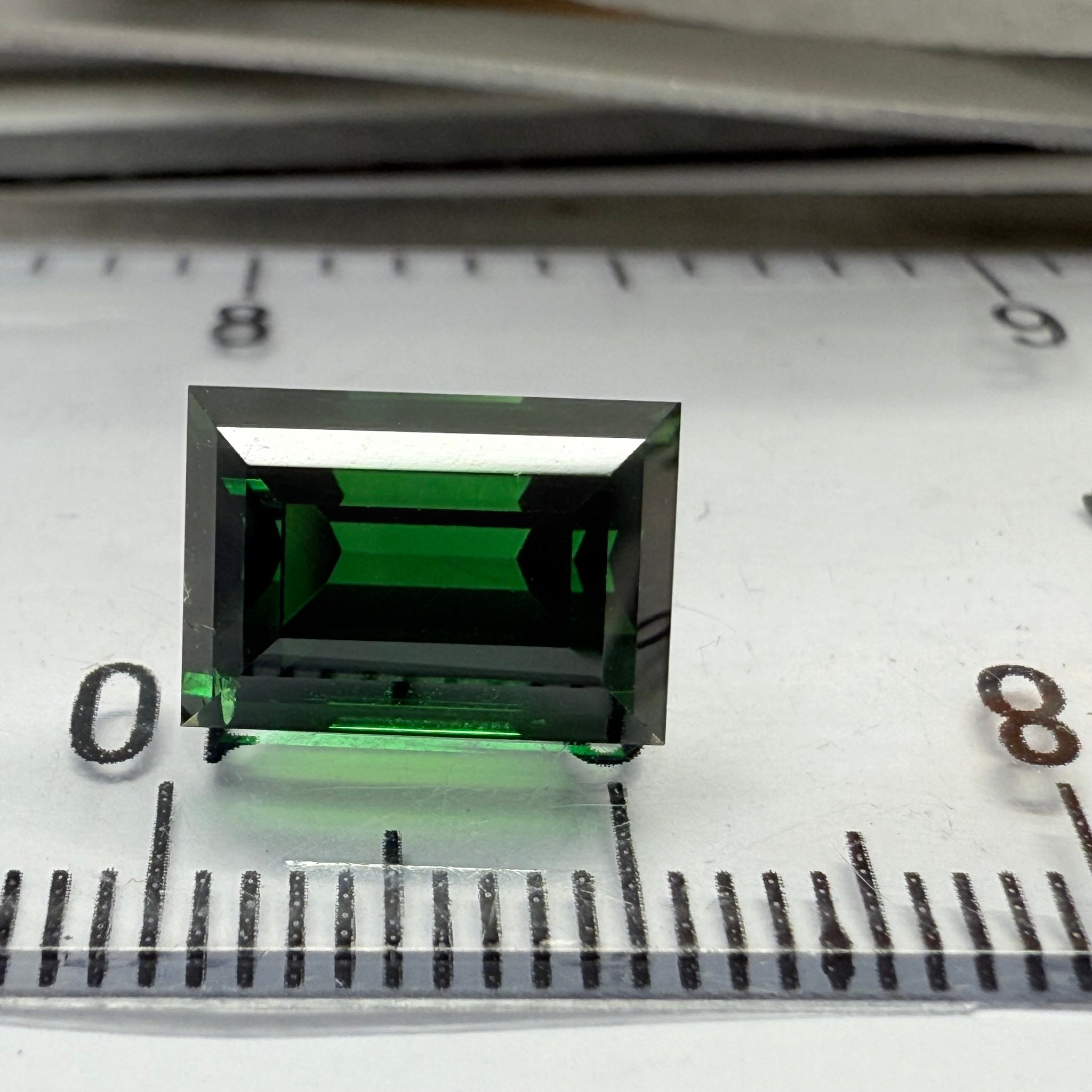 Chrome Tourmaline, 4.79ct, Landanai, Tanzania, Untreated Unheated, very very rare, from the legendary Landanai mines that produce the worlds finest Chrome Tourmalines, 10.60 x 7.40  x 6.70mm