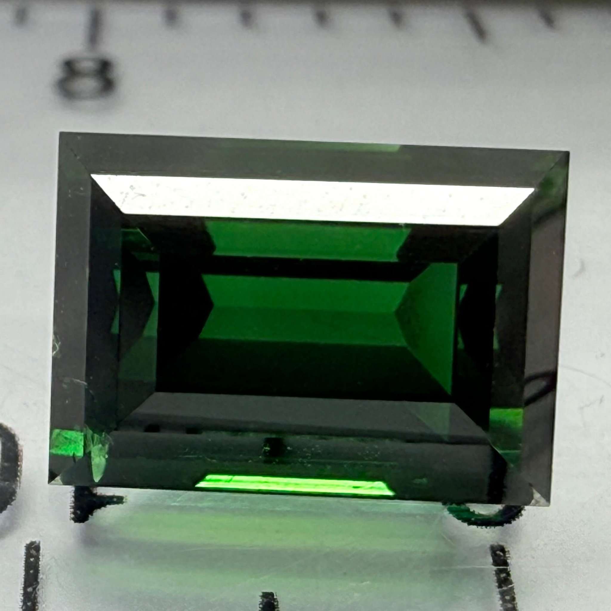Chrome Tourmaline, 4.79ct, Landanai, Tanzania, Untreated Unheated, very very rare, from the legendary Landanai mines that produce the worlds finest Chrome Tourmalines, 10.60 x 7.40  x 6.70mm