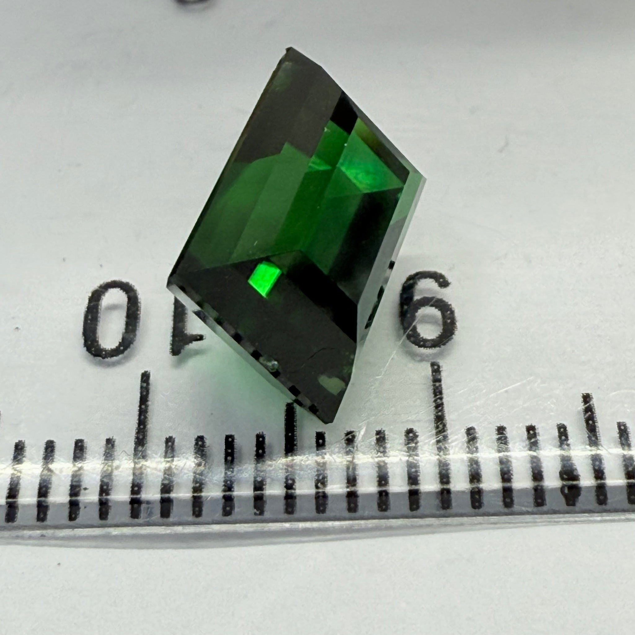 Chrome Tourmaline, 4.79ct, Landanai, Tanzania, Untreated Unheated, very very rare, from the legendary Landanai mines that produce the worlds finest Chrome Tourmalines, 10.60 x 7.40  x 6.70mm