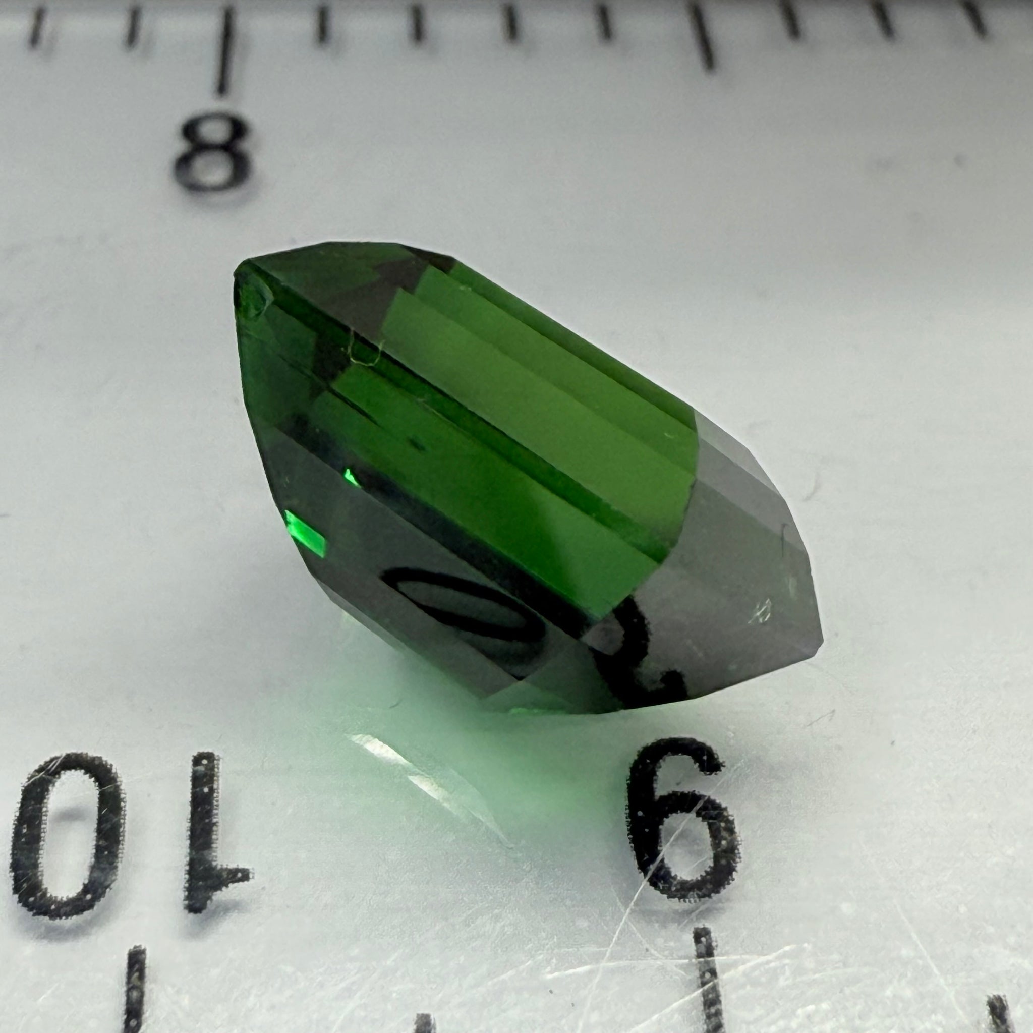 Chrome Tourmaline, 4.79ct, Landanai, Tanzania, Untreated Unheated, very very rare, from the legendary Landanai mines that produce the worlds finest Chrome Tourmalines, 10.60 x 7.40  x 6.70mm