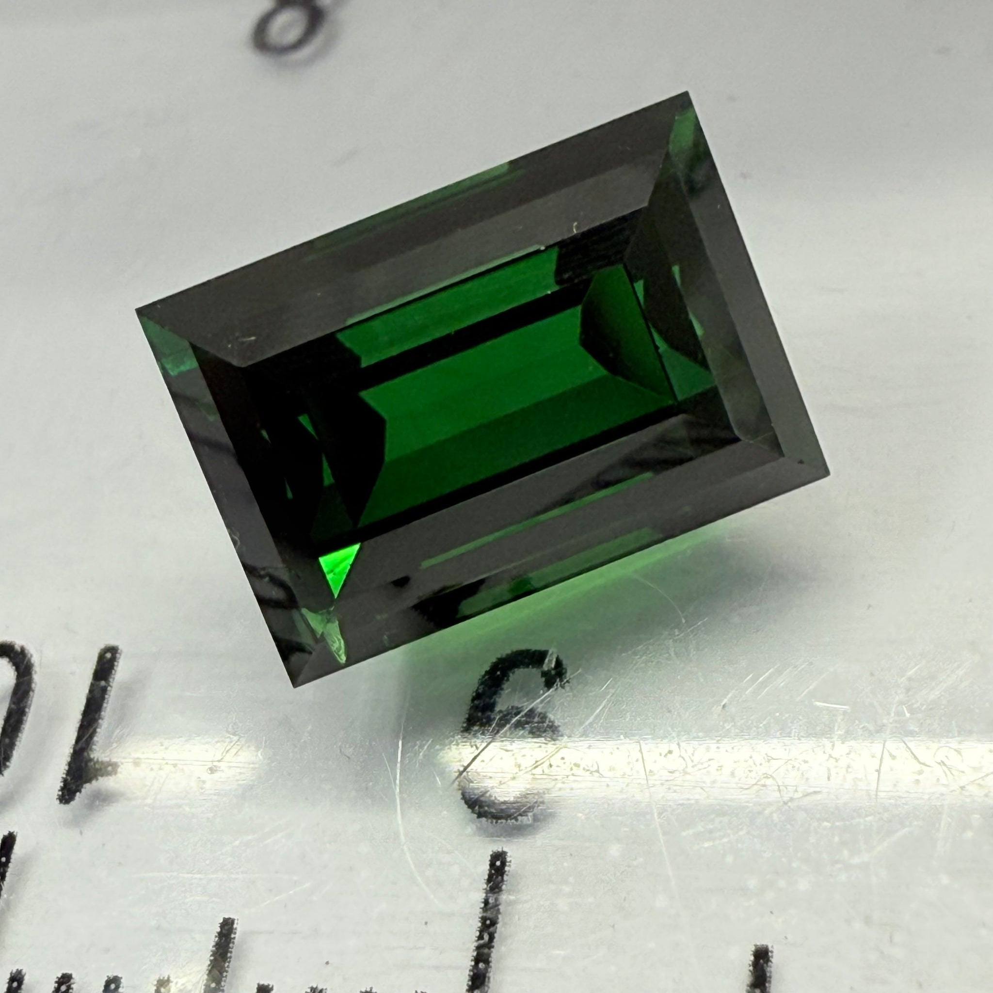 Chrome Tourmaline, 4.79ct, Landanai, Tanzania, Untreated Unheated, very very rare, from the legendary Landanai mines that produce the worlds finest Chrome Tourmalines, 10.60 x 7.40  x 6.70mm