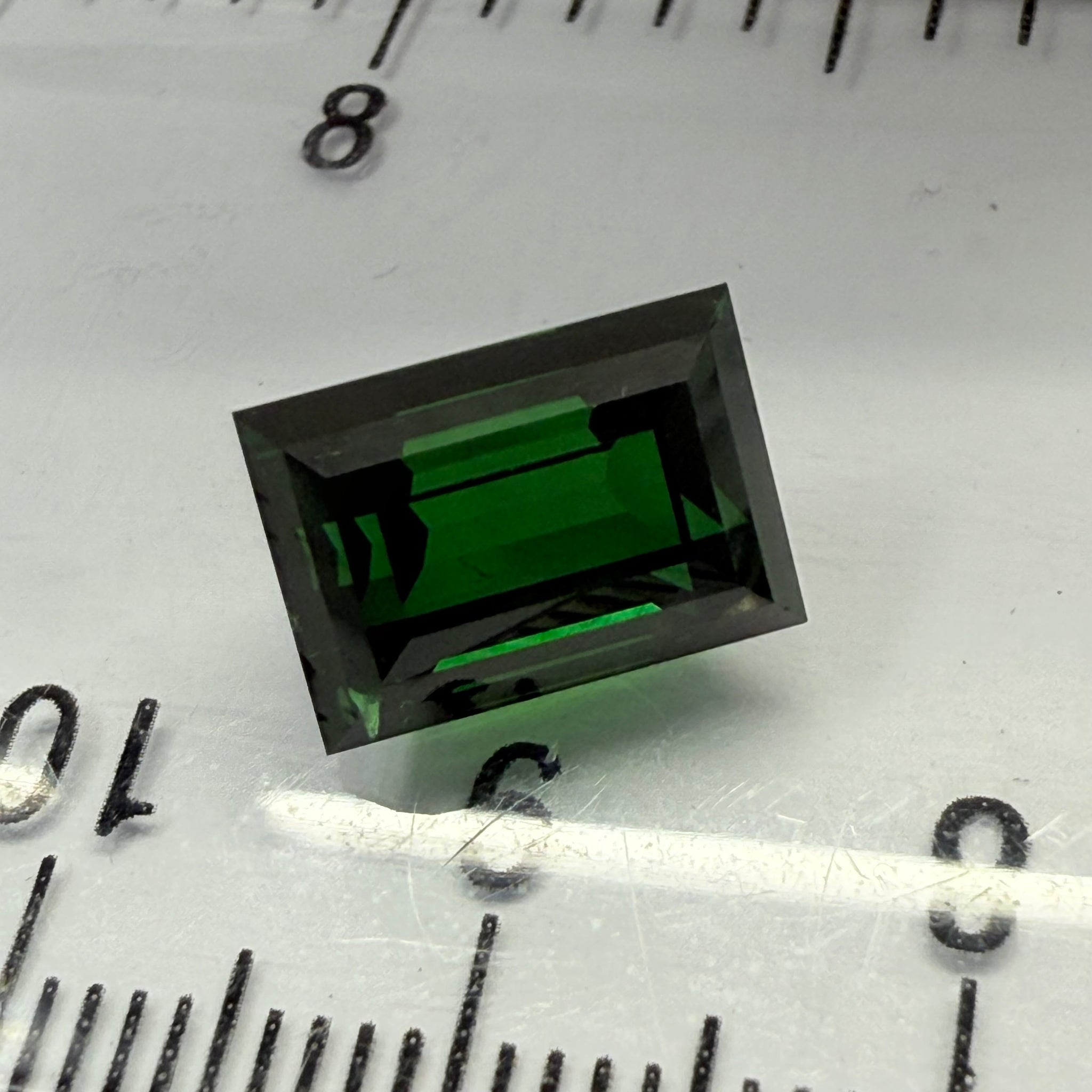 Chrome Tourmaline, 4.79ct, Landanai, Tanzania, Untreated Unheated, very very rare, from the legendary Landanai mines that produce the worlds finest Chrome Tourmalines, 10.60 x 7.40  x 6.70mm