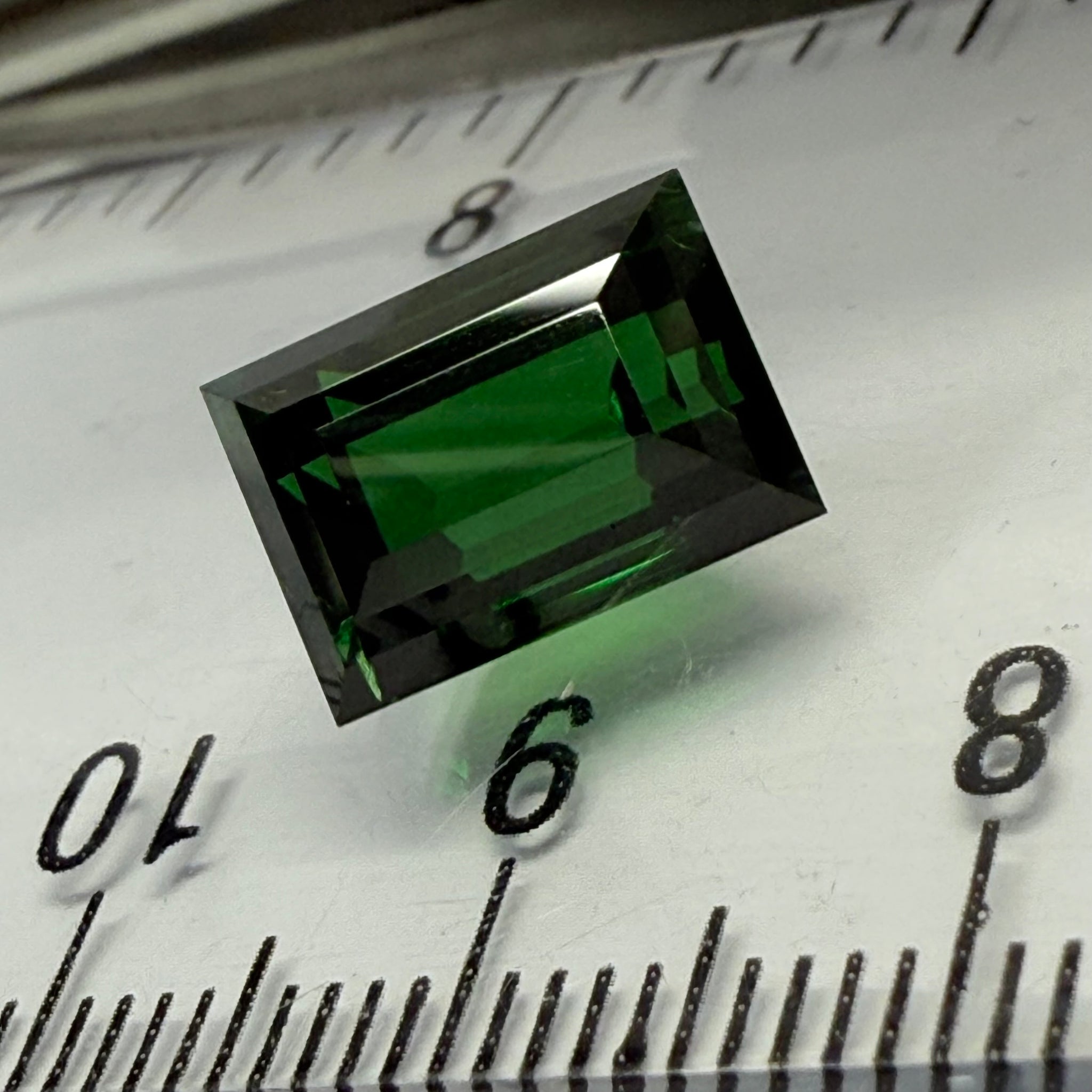 Chrome Tourmaline, 4.79ct, Landanai, Tanzania, Untreated Unheated, very very rare, from the legendary Landanai mines that produce the worlds finest Chrome Tourmalines, 10.60 x 7.40  x 6.70mm