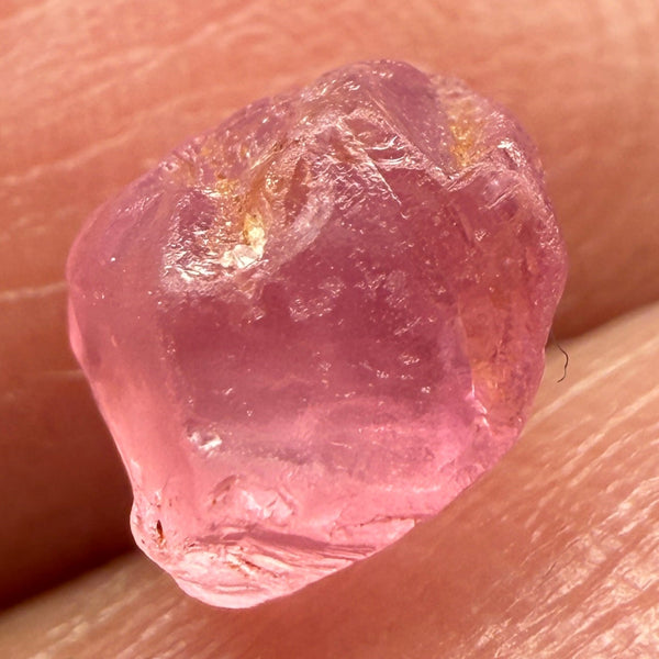 Pink Spinel, Sleepy Baby Pink Colour, 1.95ct, Tanzania, Untreated Unheated, silk giving a milky effect. Very slight crack right on the outside of the stone