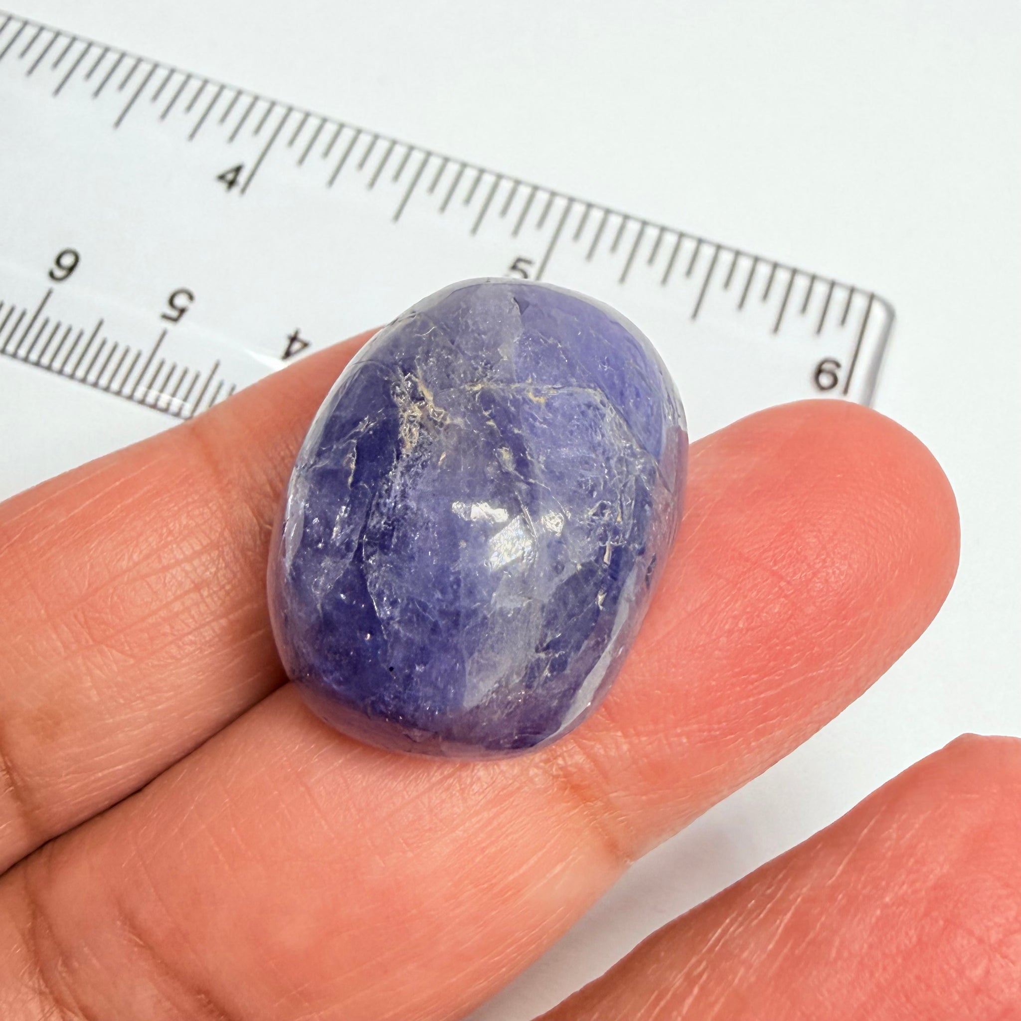Tanzanite Cabochon, 72.18ct, Merelani, Tanzania, Gently Heated