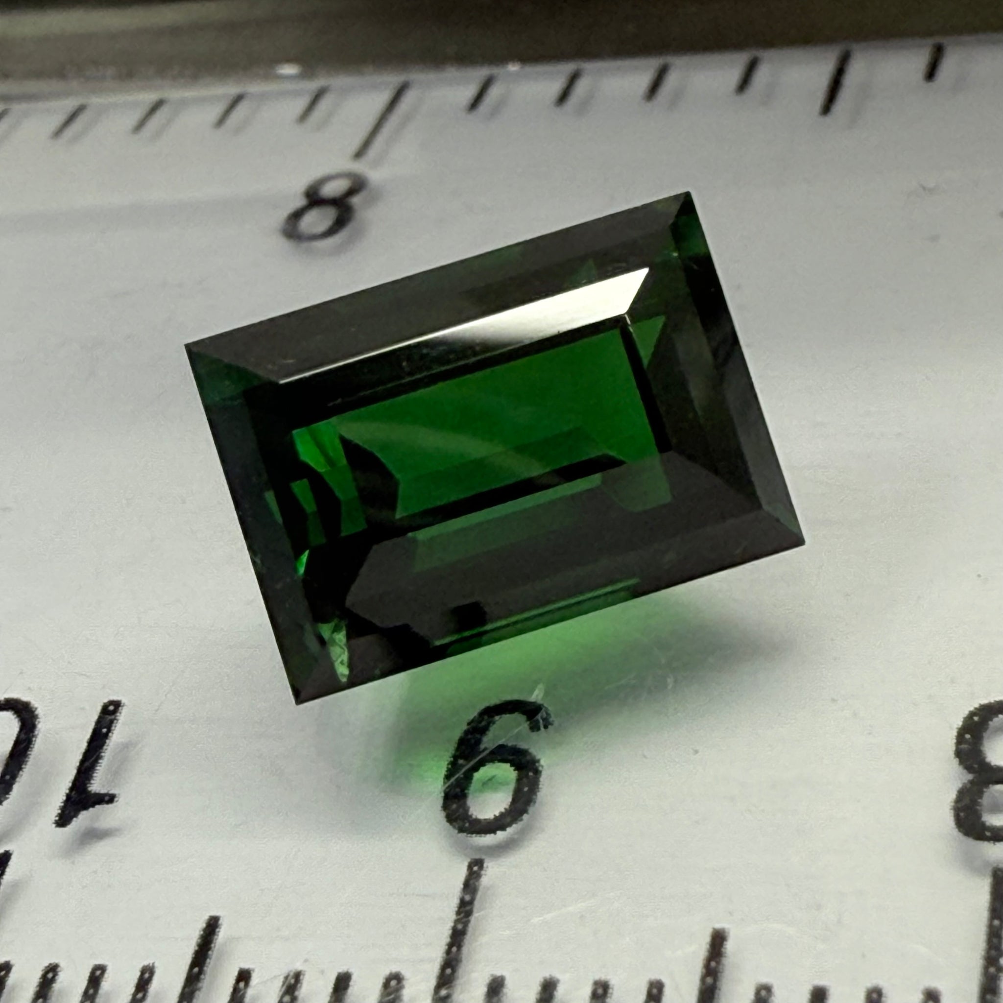 Chrome Tourmaline, 4.79ct, Landanai, Tanzania, Untreated Unheated, very very rare, from the legendary Landanai mines that produce the worlds finest Chrome Tourmalines, 10.60 x 7.40  x 6.70mm