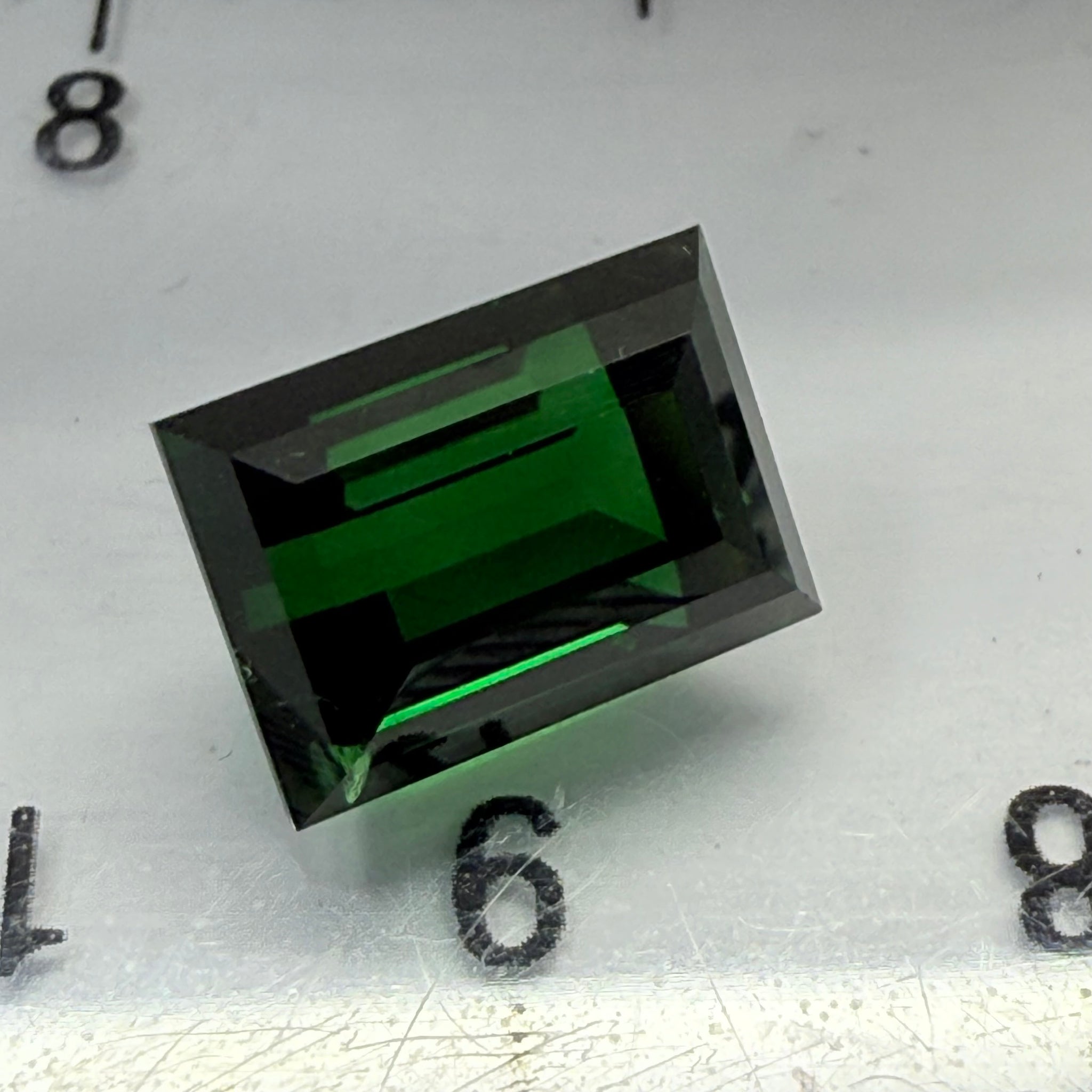 Chrome Tourmaline, 4.79ct, Landanai, Tanzania, Untreated Unheated, very very rare, from the legendary Landanai mines that produce the worlds finest Chrome Tourmalines, 10.60 x 7.40  x 6.70mm