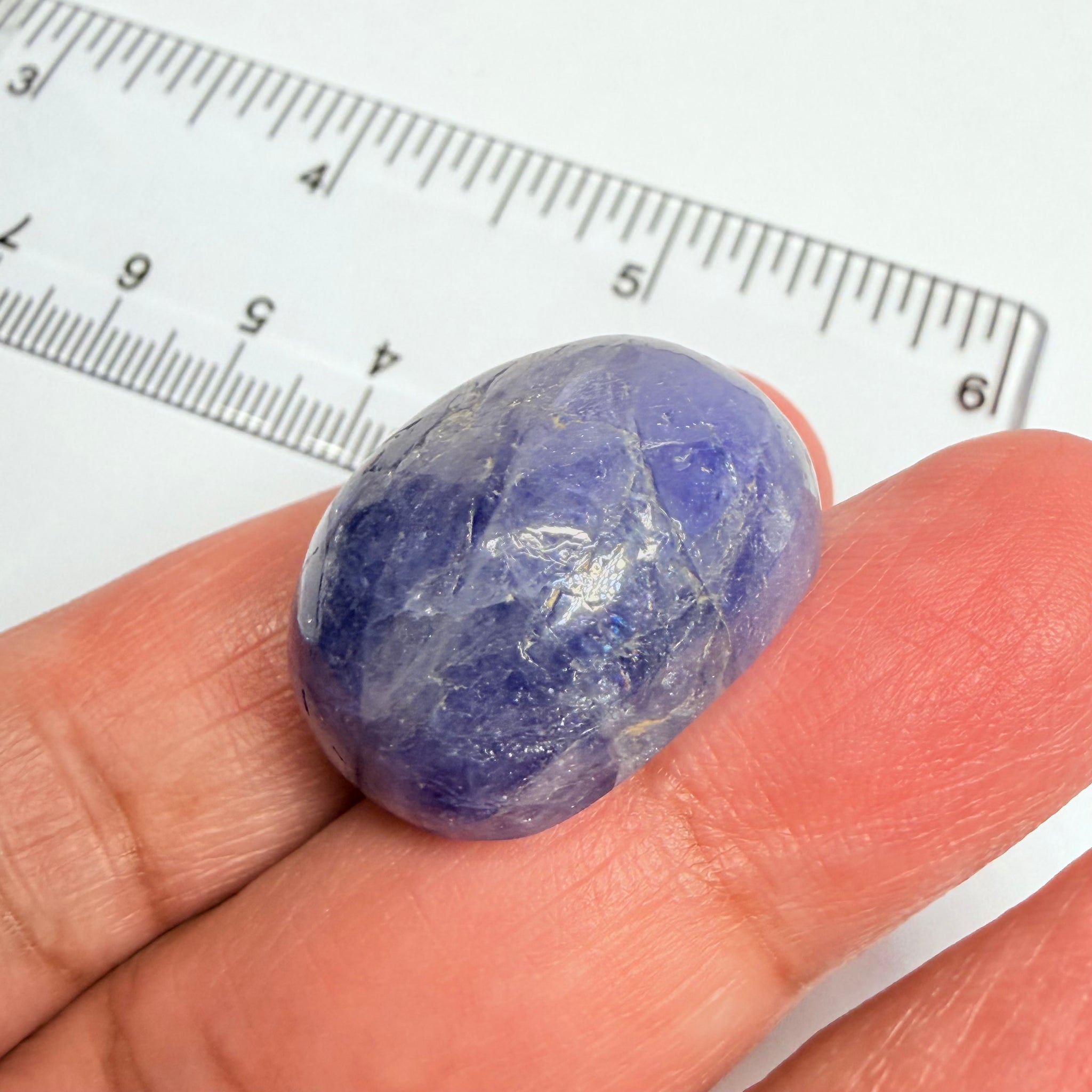 Tanzanite Cabochon, 72.18ct, Merelani, Tanzania, Gently Heated