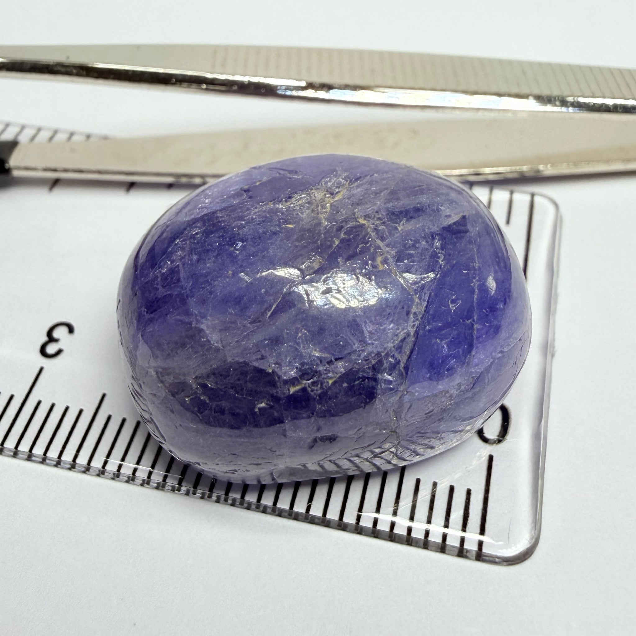 Tanzanite Cabochon, 72.18ct, Merelani, Tanzania, Gently Heated