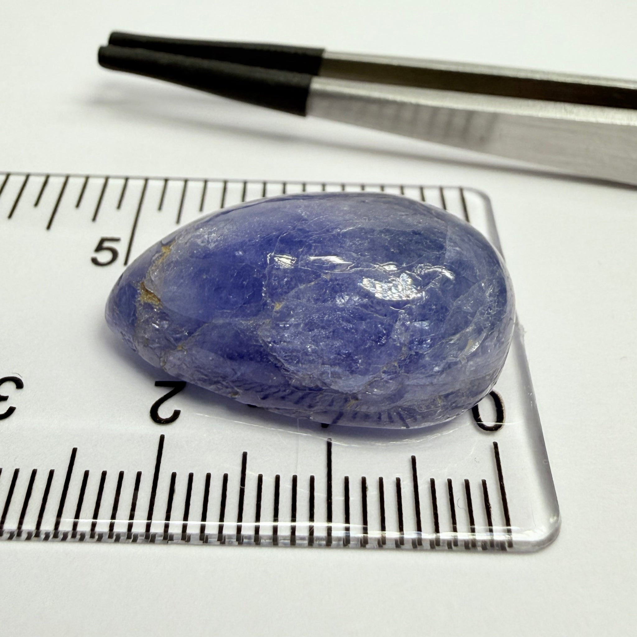 Tanzanite Cabochon, 36.31ct, Merelani, Tanzania, Gently Heated