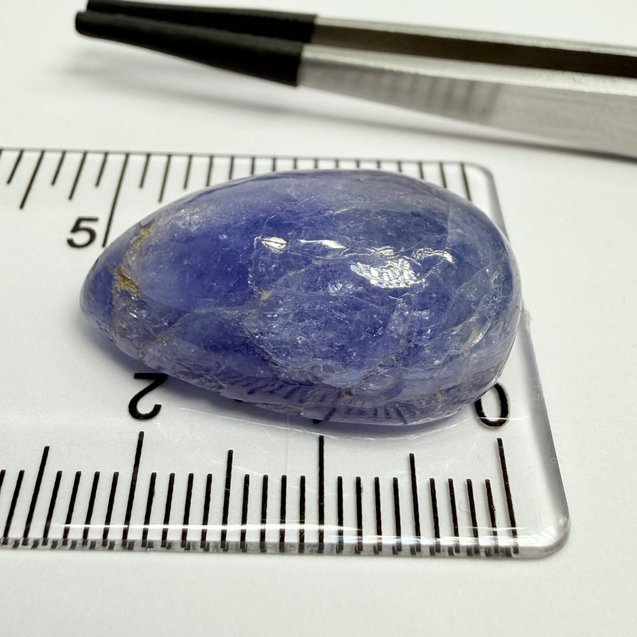 Tanzanite Cabochon, 36.31ct, Merelani, Tanzania, Gently Heated