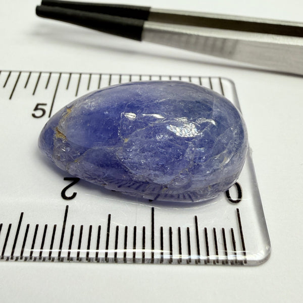 Tanzanite Cabochon, 36.31ct, Merelani, Tanzania, Gently Heated
