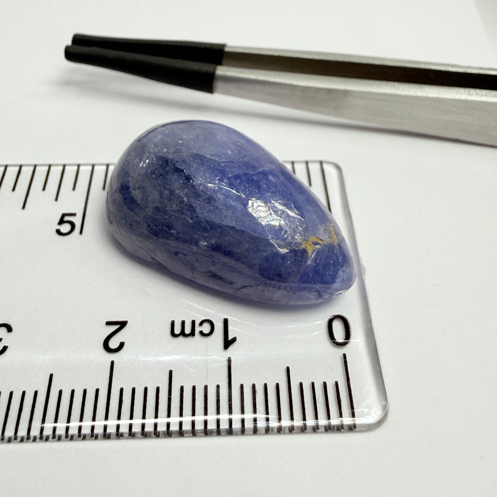 Tanzanite Cabochon, 36.31ct, Merelani, Tanzania, Gently Heated