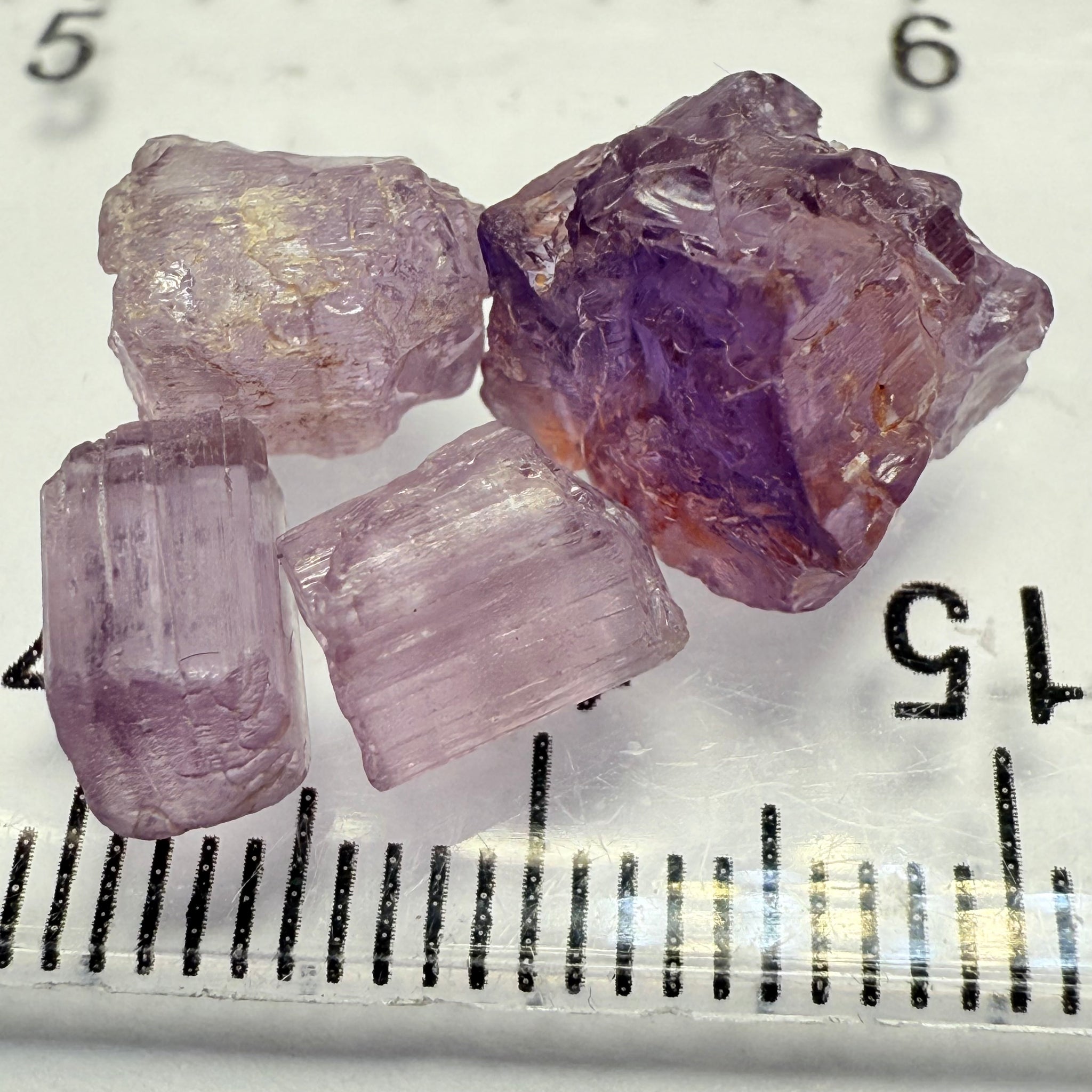 Purple Scapolite Lot, 13.70ct, Tanzania, Untreated Unheated, all included but great for setting in jewellery as is