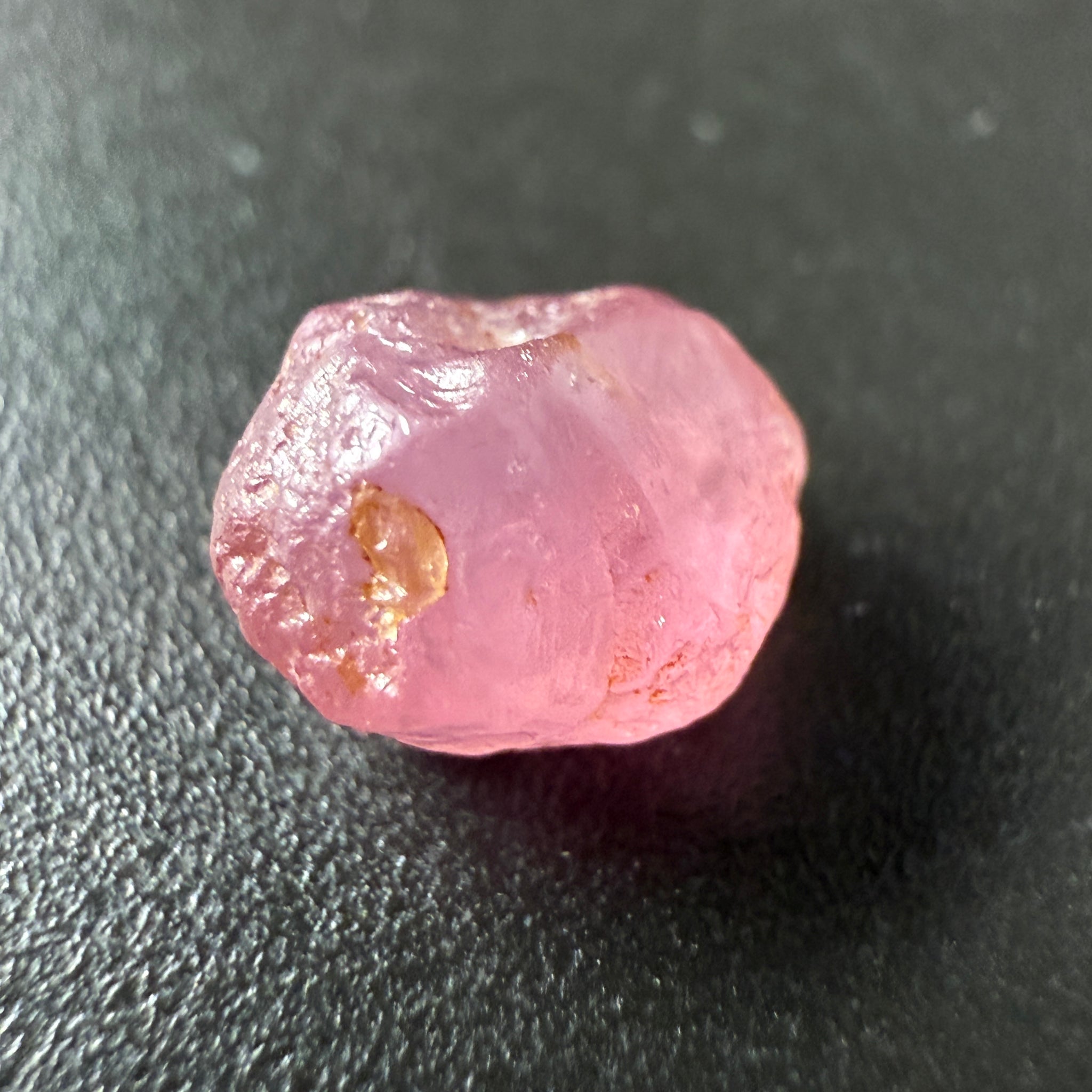Pink Spinel, Sleepy Baby Pink Colour, 2.11ct, Tanzania, Untreated Unheated, silk giving a milky effect. Tiny white spots, no cracks