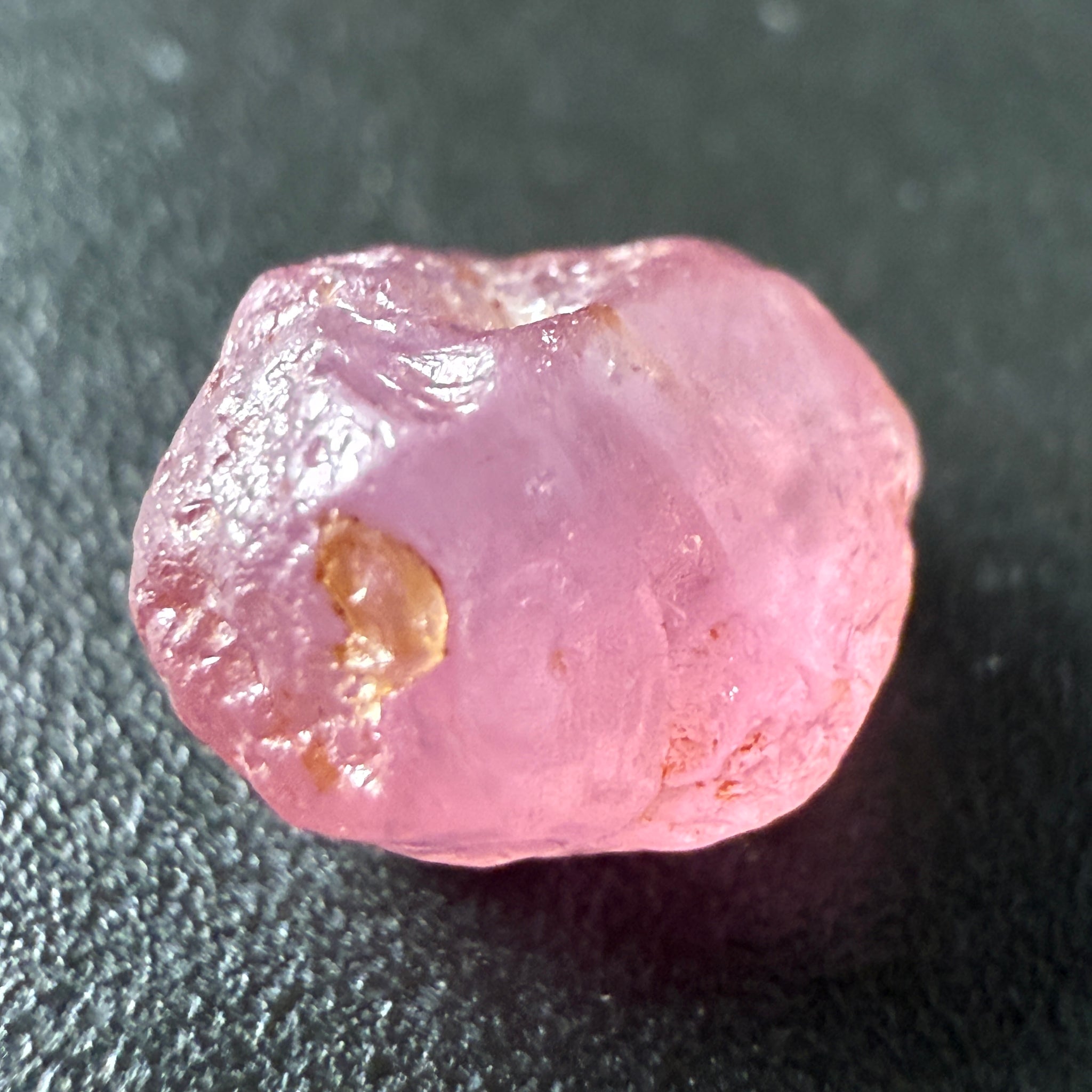 Pink Spinel, Sleepy Baby Pink Colour, 2.11ct, Tanzania, Untreated Unheated, silk giving a milky effect. Tiny white spots, no cracks
