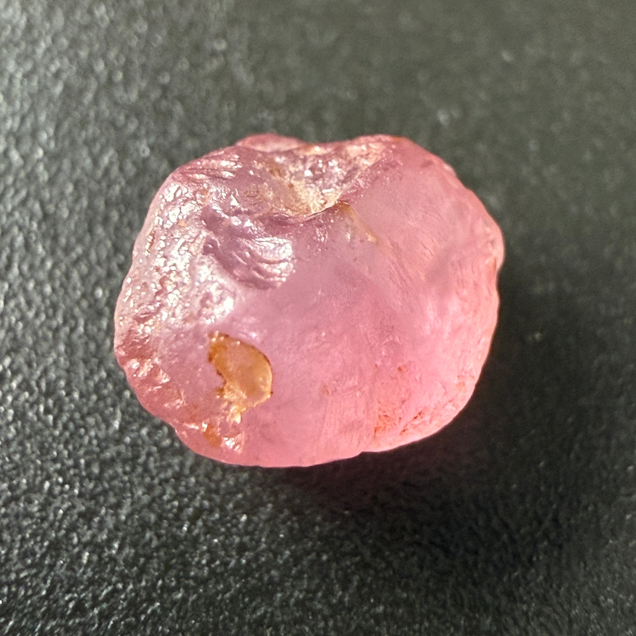 Pink Spinel, Sleepy Baby Pink Colour, 2.11ct, Tanzania, Untreated Unheated, silk giving a milky effect. Tiny white spots, no cracks