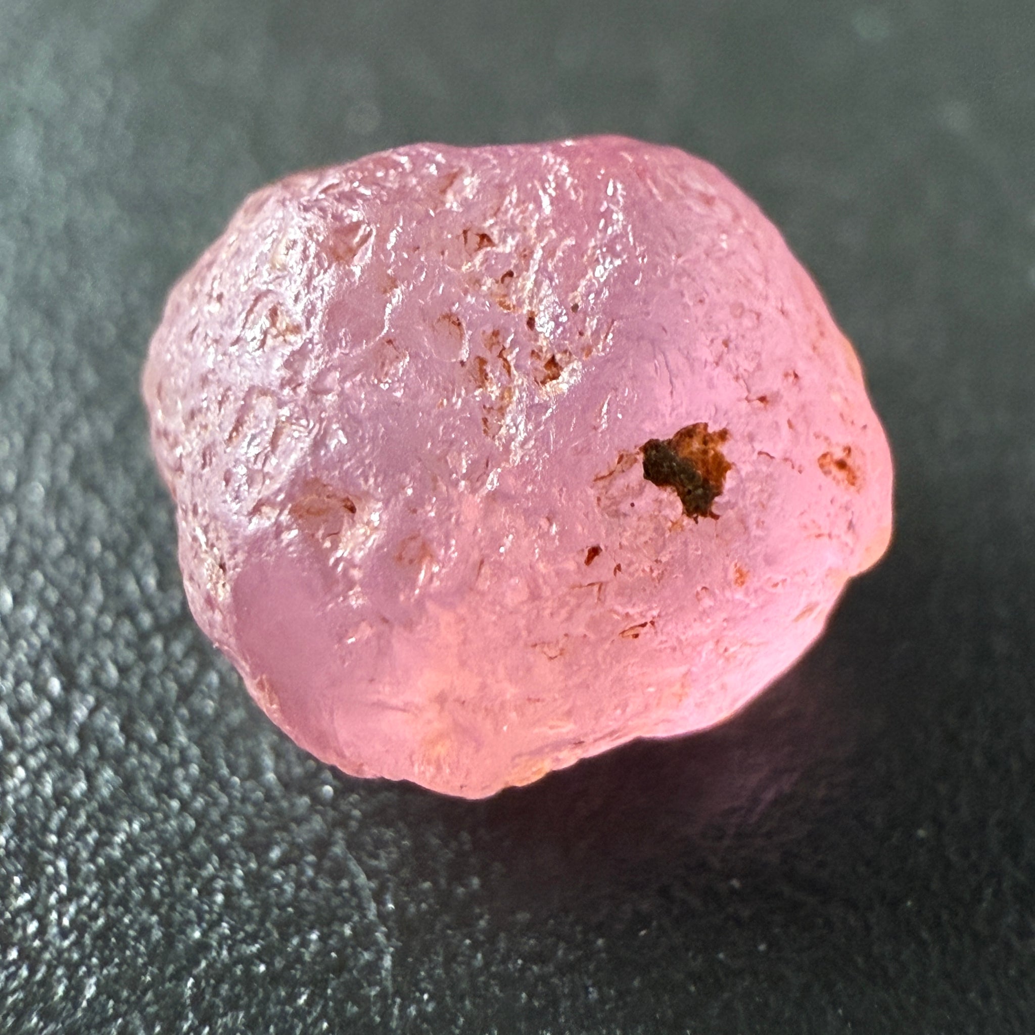 Pink Spinel, Sleepy Baby Pink Colour, 2.11ct, Tanzania, Untreated Unheated, silk giving a milky effect. Tiny white spots, no cracks