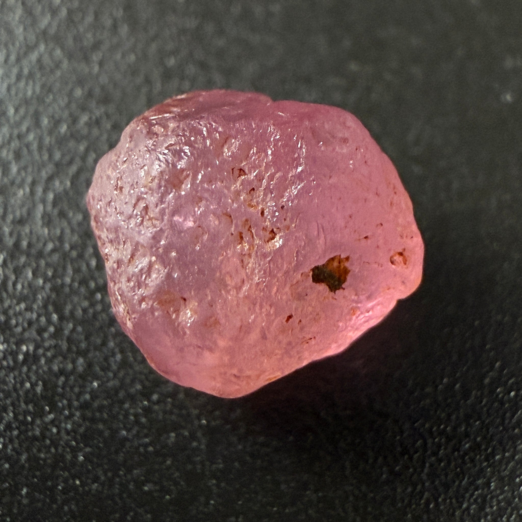 Pink Spinel, Sleepy Baby Pink Colour, 2.11ct, Tanzania, Untreated Unheated, silk giving a milky effect. Tiny white spots, no cracks