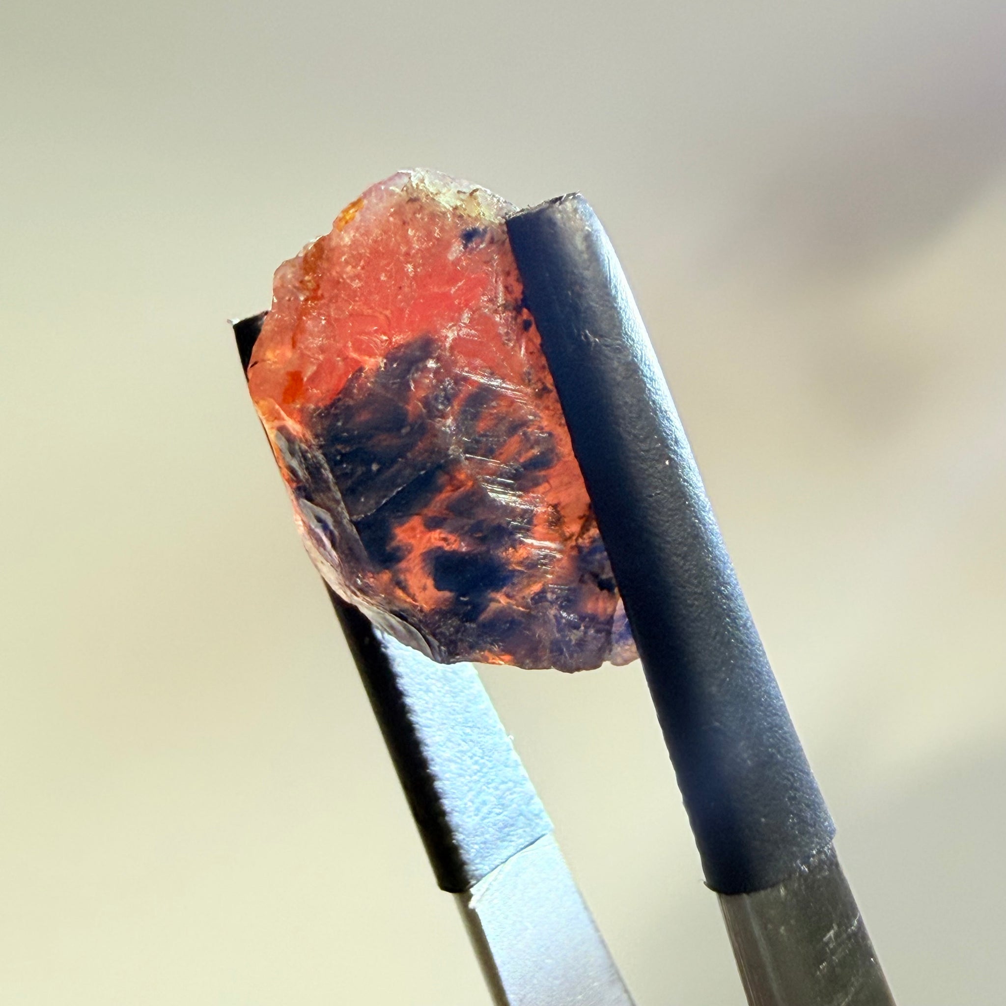 Winza Sapphire Crystal, 10.73ct, Winza, Tanzania, Untreated Unheated, you can cab it, leave as is or set it in jewellery, see backlit pics