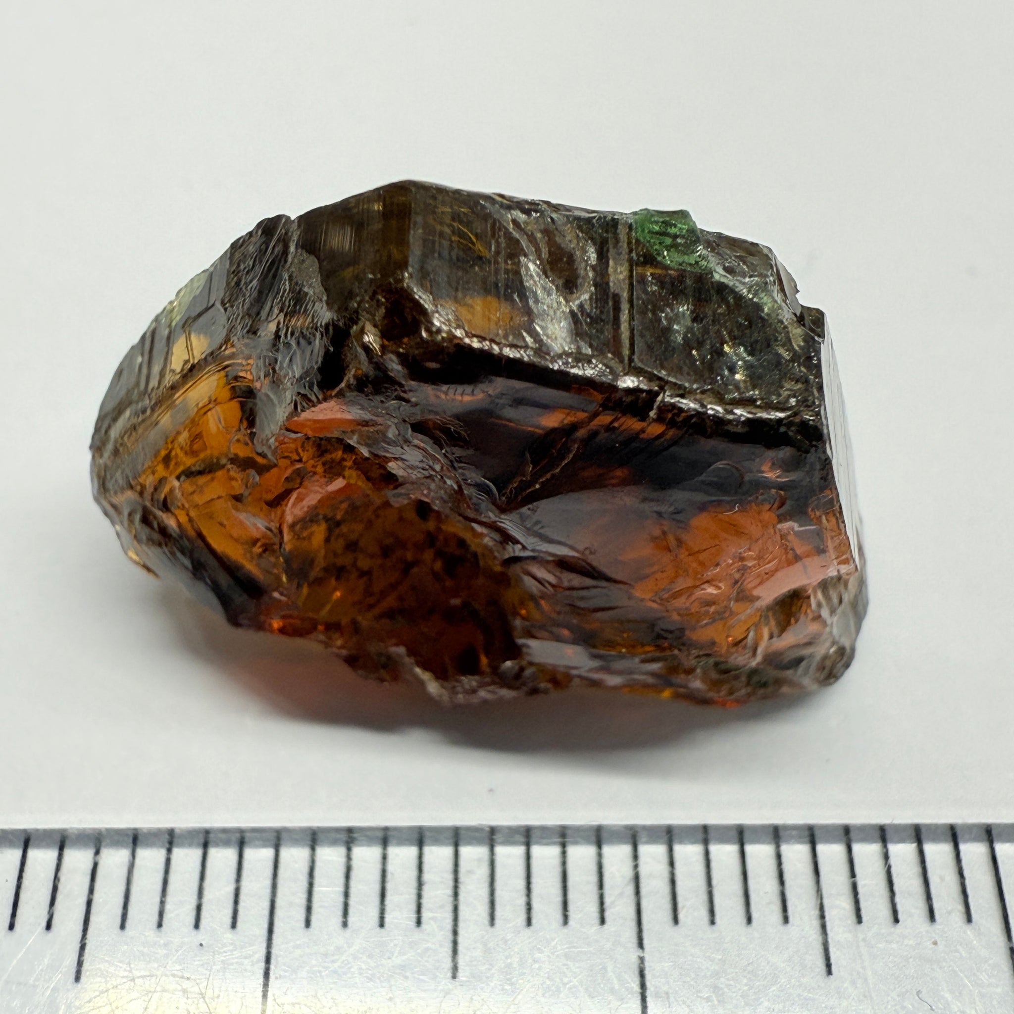 Tourmaline, 26.07ct, Morogoro, Tanzania, Untreated Unheated, vvs-if with some cracks on the outside skin, flat shape, good for setting as is in jewellery