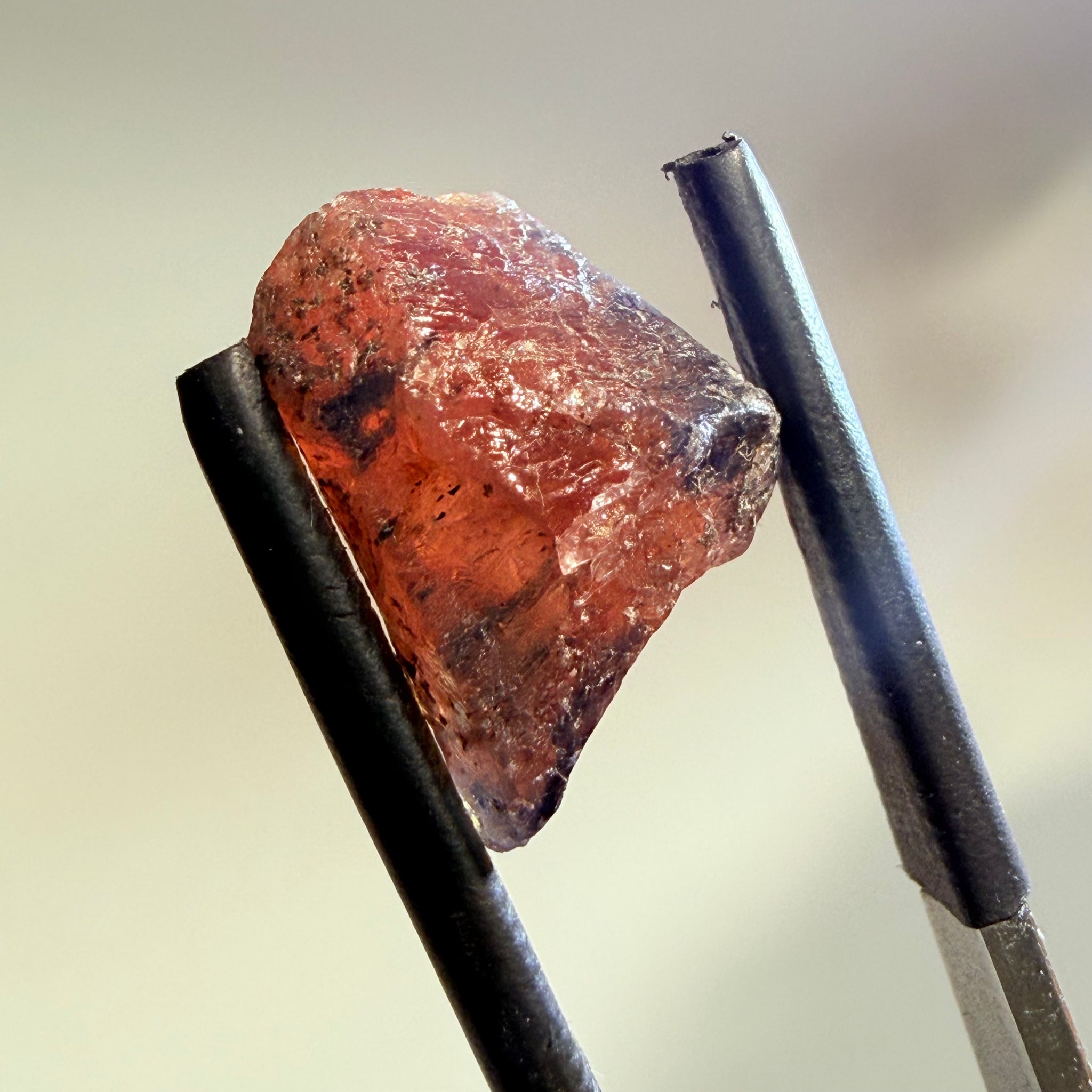 Winza Sapphire Crystal, 10.73ct, Winza, Tanzania, Untreated Unheated, you can cab it, leave as is or set it in jewellery, see backlit pics