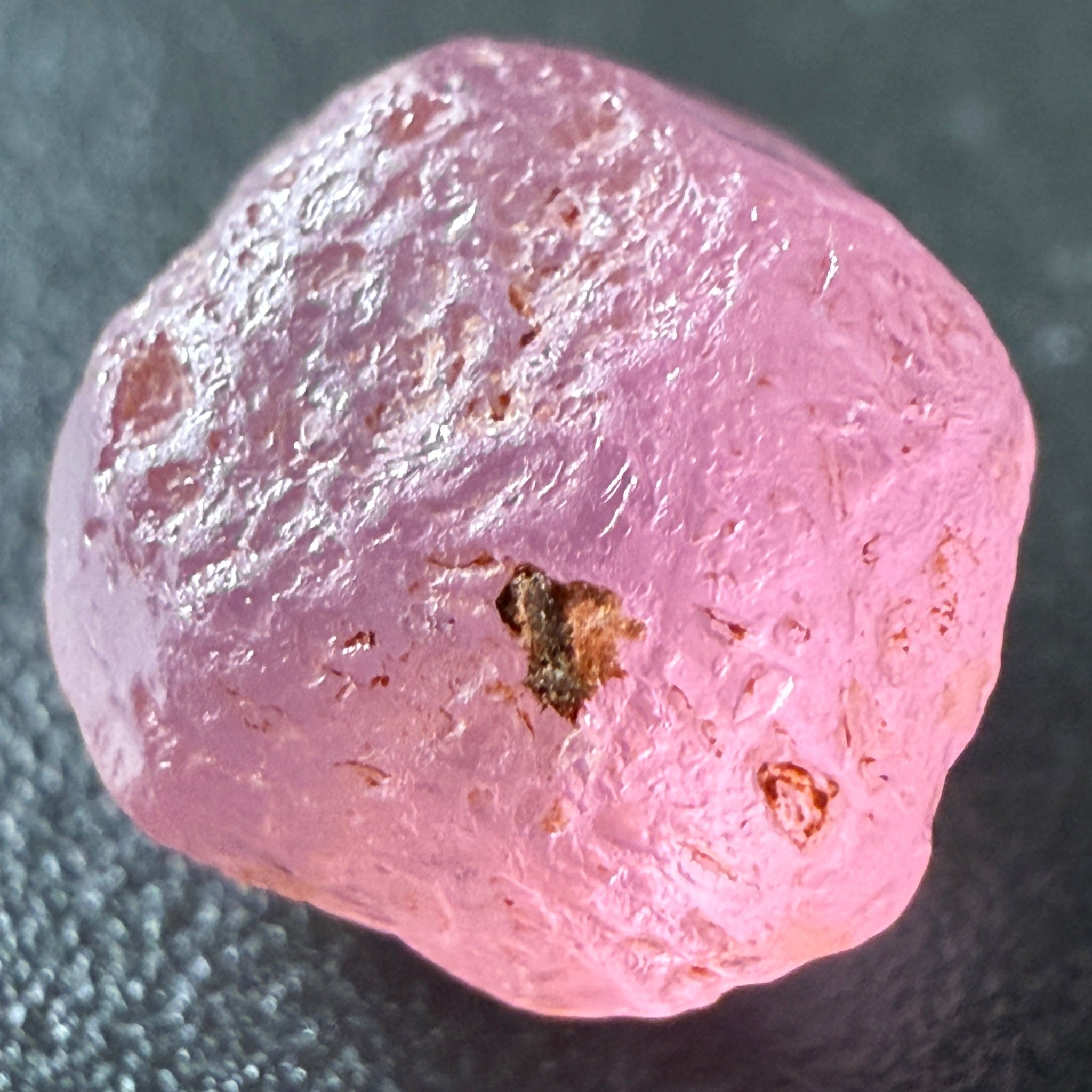 Pink Spinel, Sleepy Baby Pink Colour, 2.11ct, Tanzania, Untreated Unheated, silk giving a milky effect. Tiny white spots, no cracks