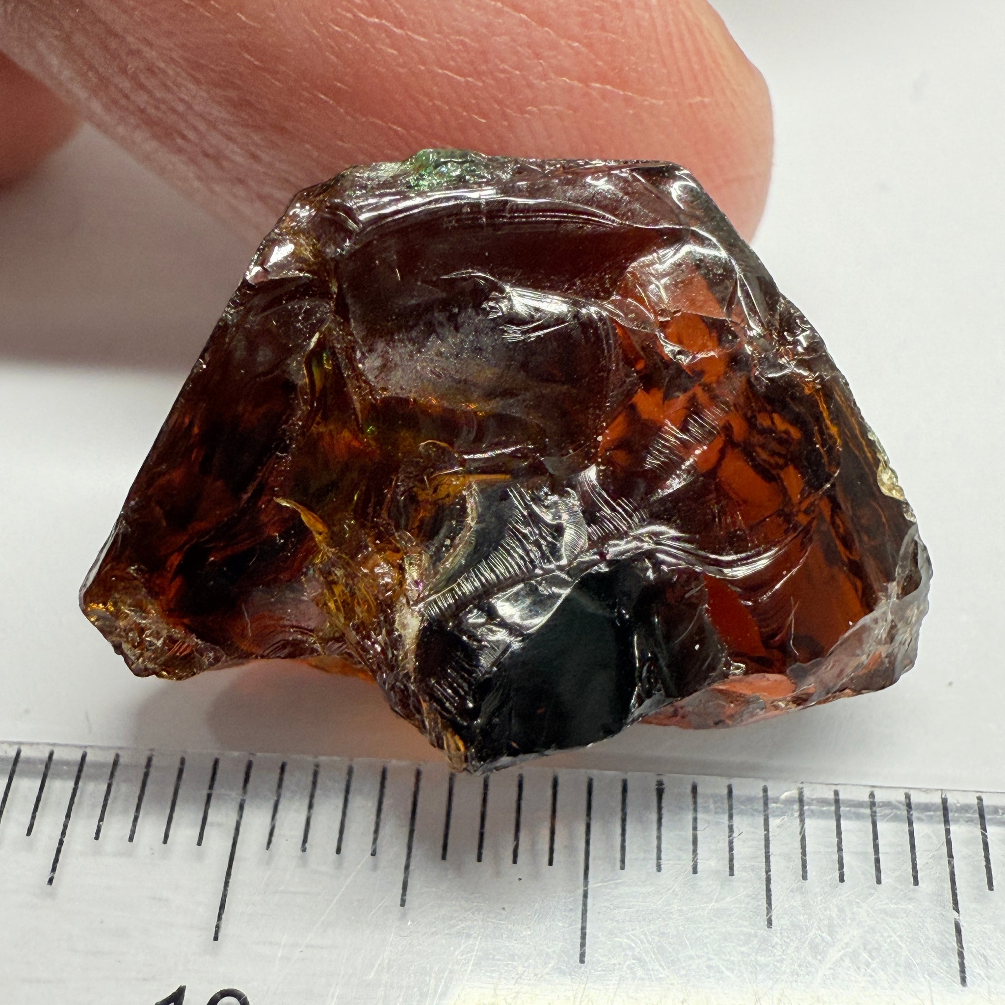 Tourmaline, 26.07ct, Morogoro, Tanzania, Untreated Unheated, vvs-if with some cracks on the outside skin, flat shape, good for setting as is in jewellery