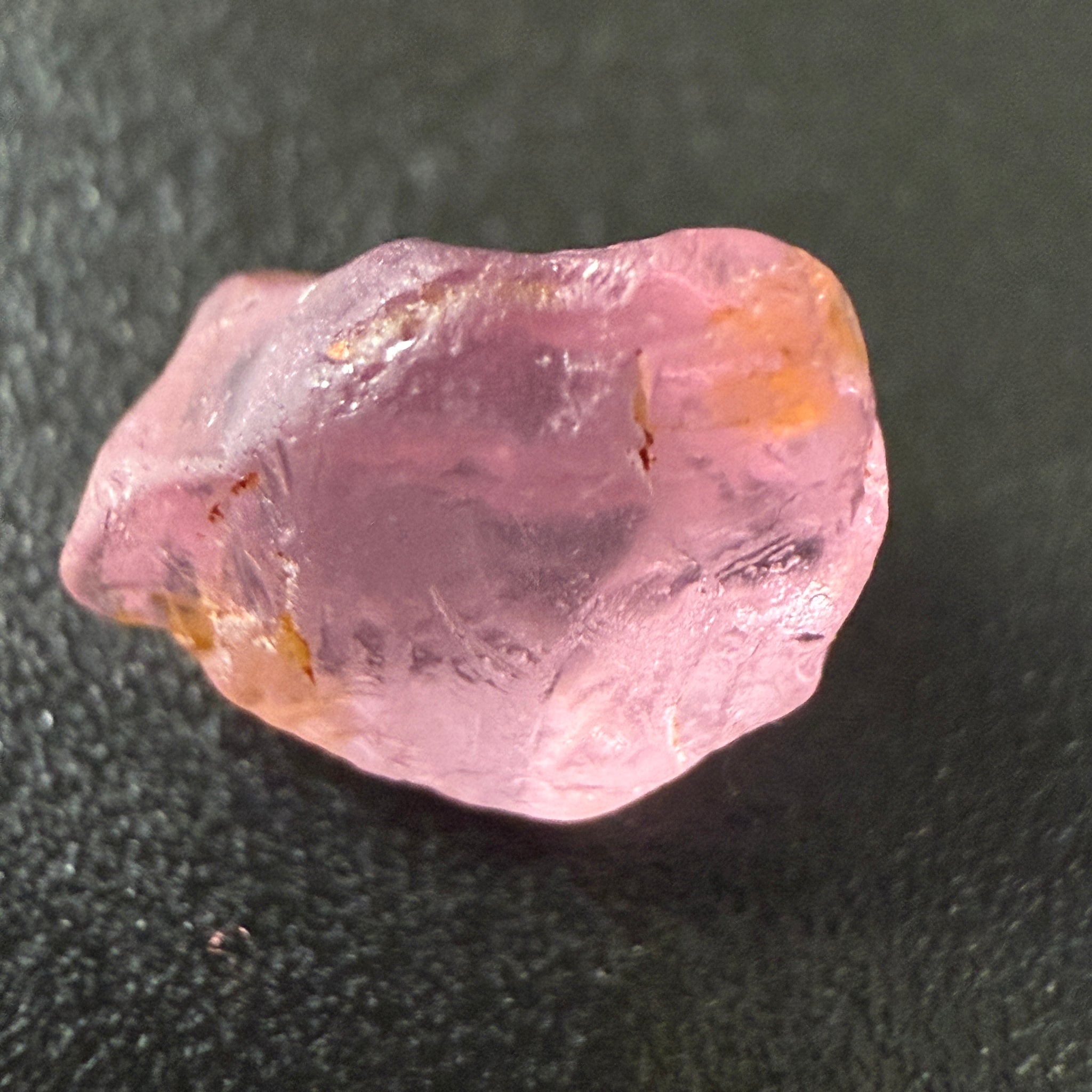Pink Spinel, Sleepy Baby Pink Colour, 1.69ct, Tanzania, Untreated Unheated, silk giving a milky effect. Very slight crack on the outside of the stone