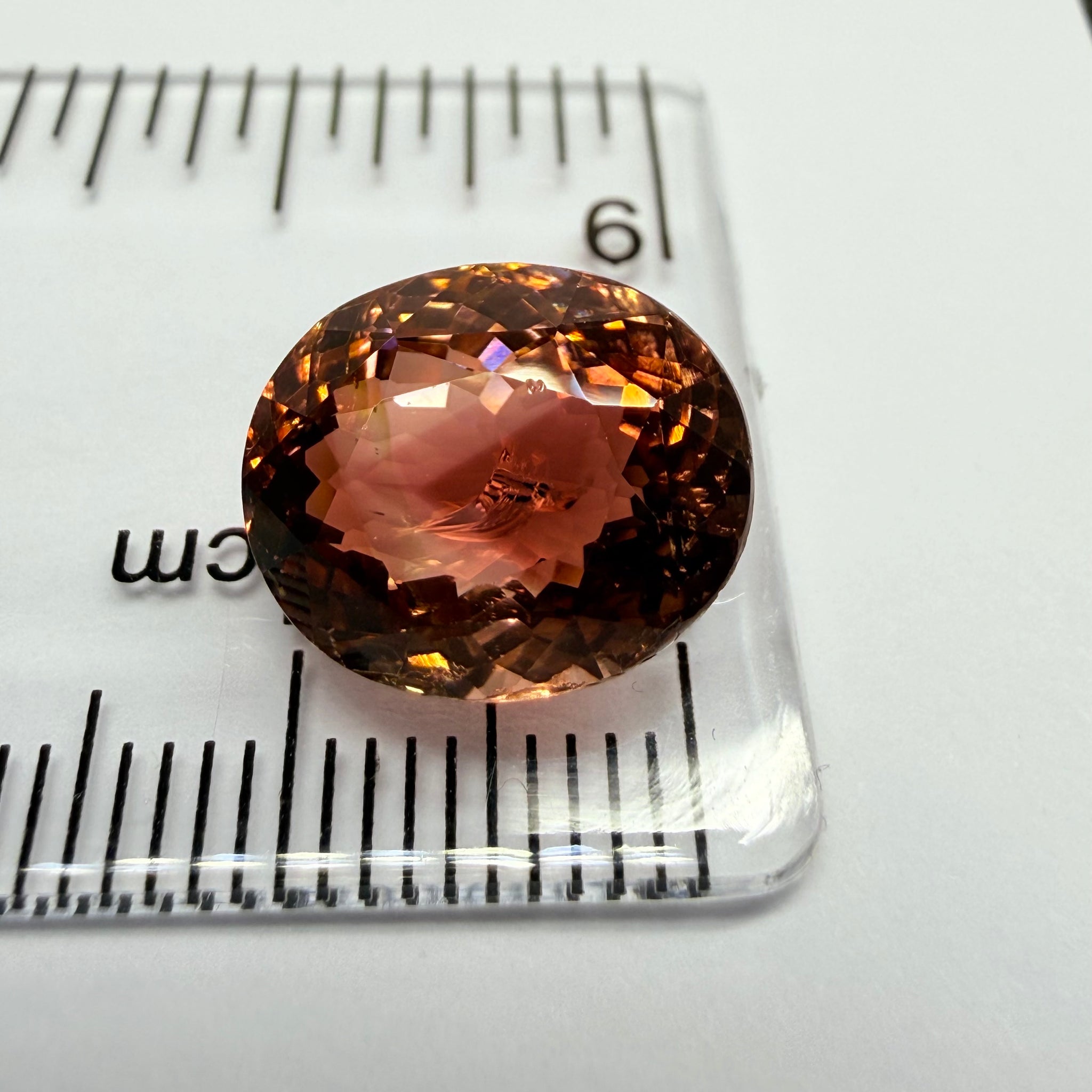 Tourmaline, 6.08ct, DRC, Untreated Unheated, slight chip see next pic we have circled it