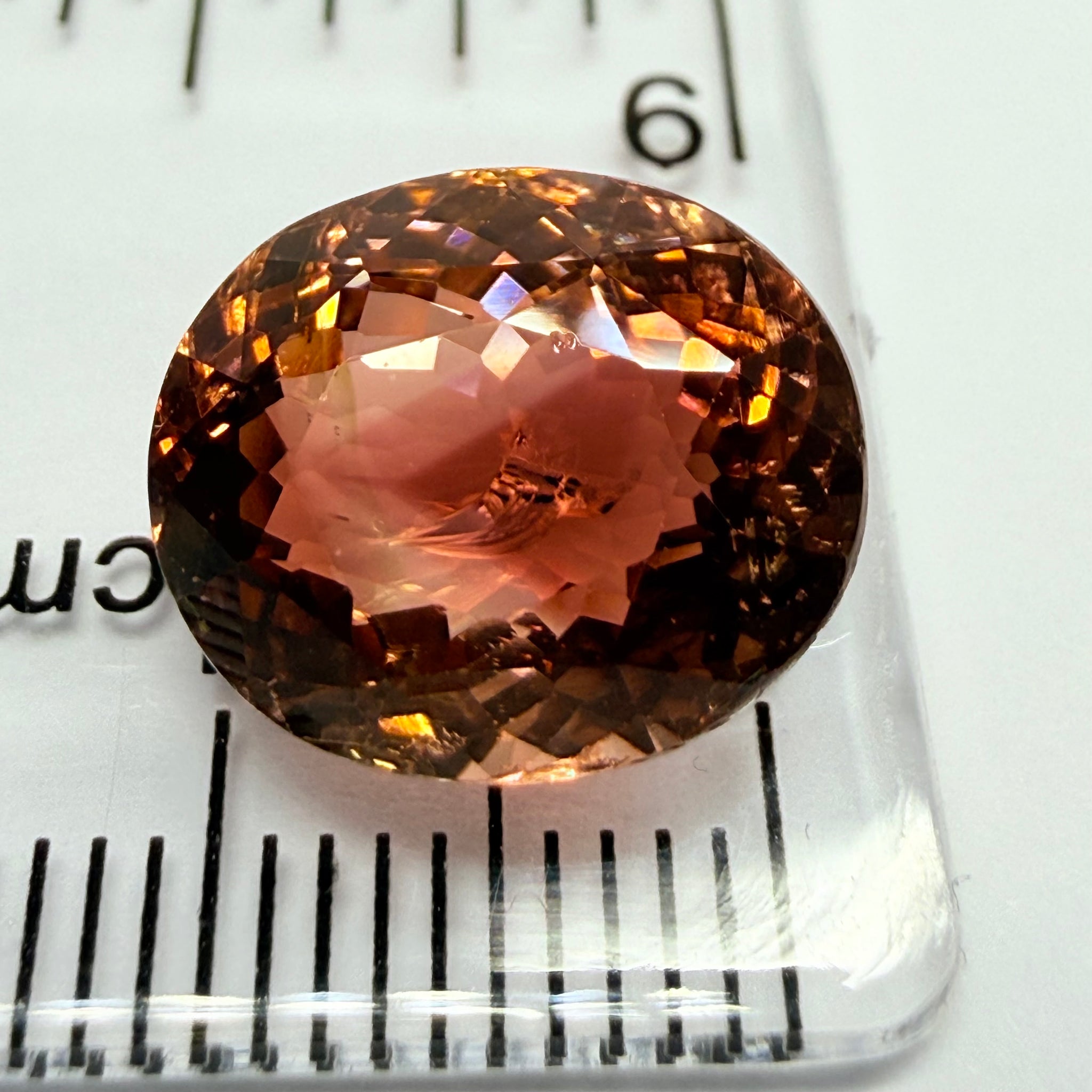 Tourmaline, 6.08ct, DRC, Untreated Unheated, slight chip see next pic we have circled it