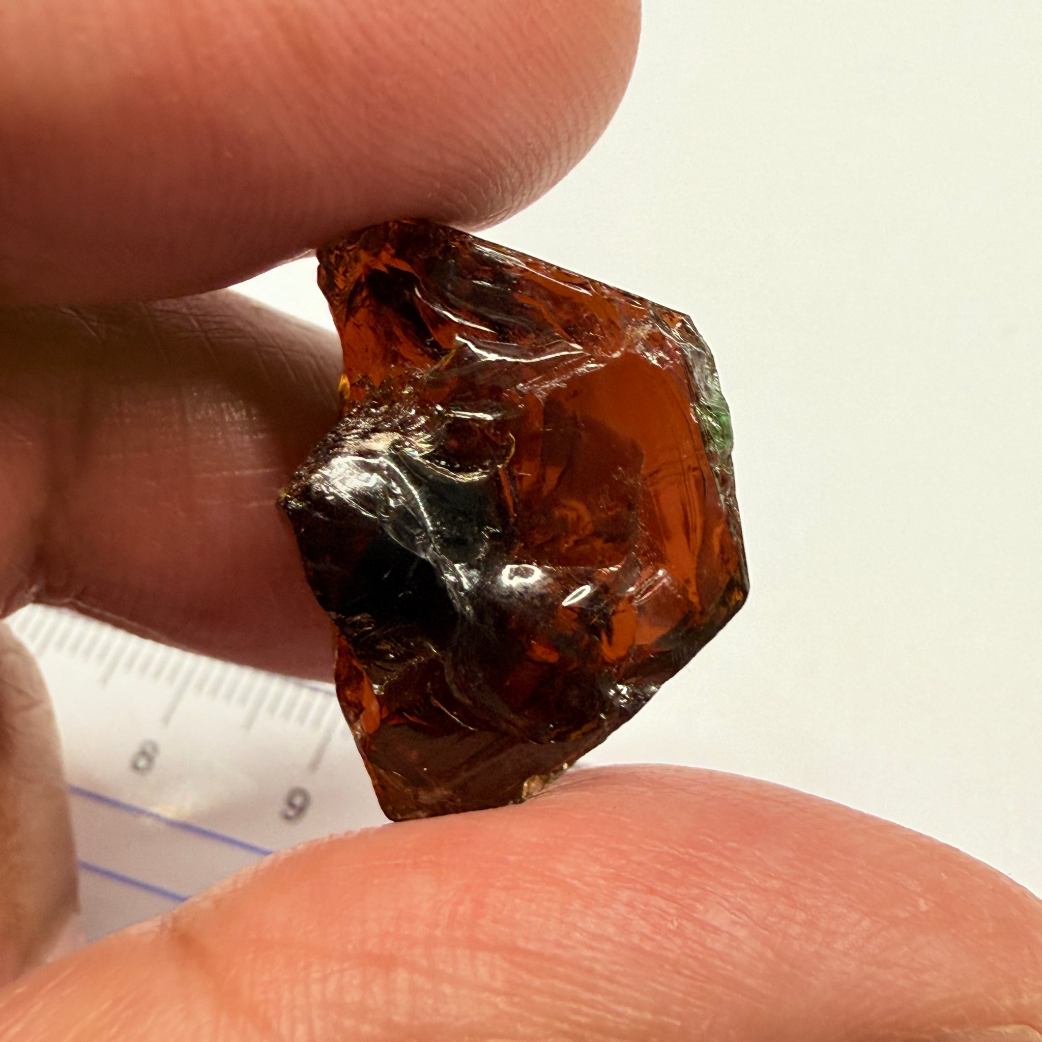 Tourmaline, 26.07ct, Morogoro, Tanzania, Untreated Unheated, vvs-if with some cracks on the outside skin, flat shape, good for setting as is in jewellery