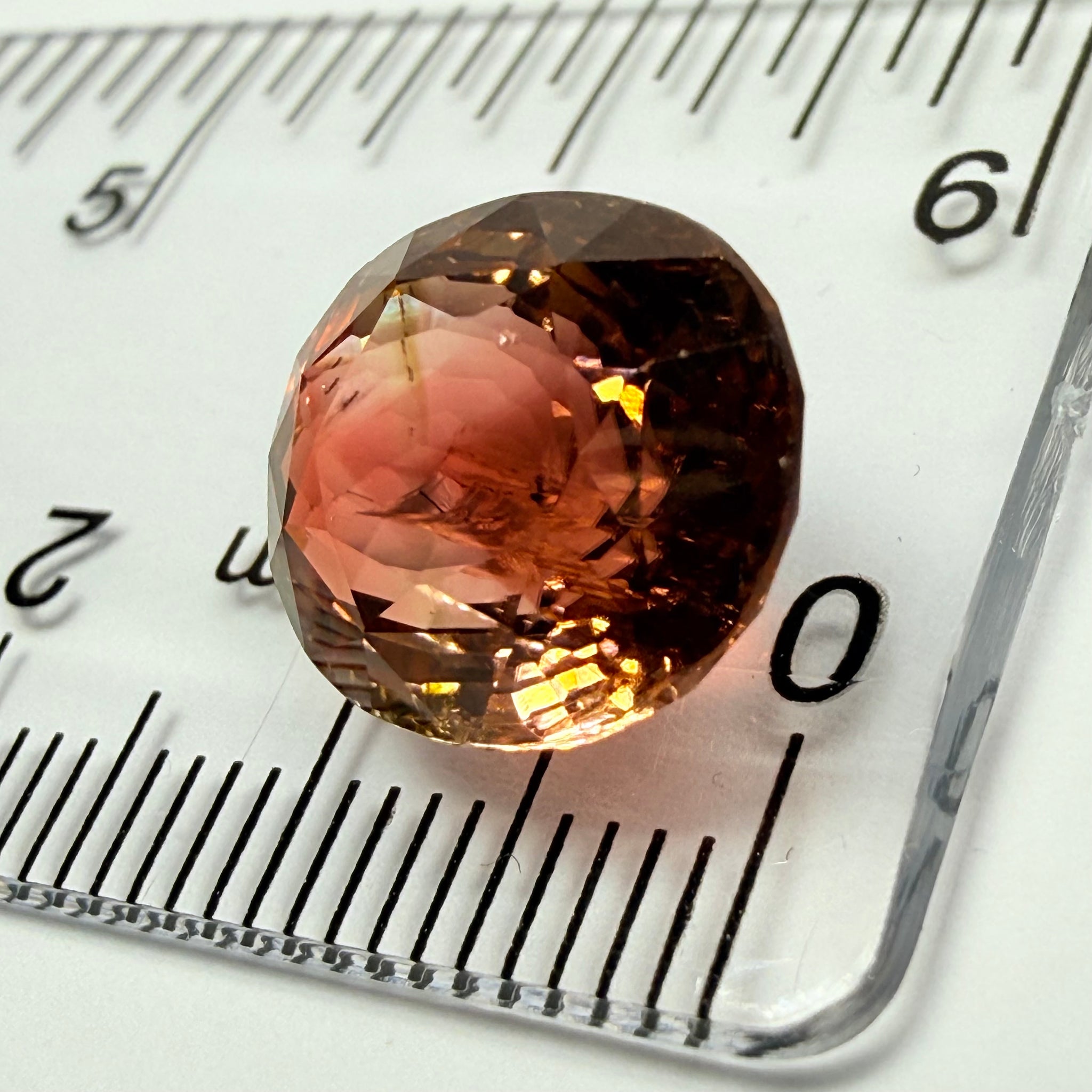 Tourmaline, 6.08ct, DRC, Untreated Unheated, slight chip see next pic we have circled it