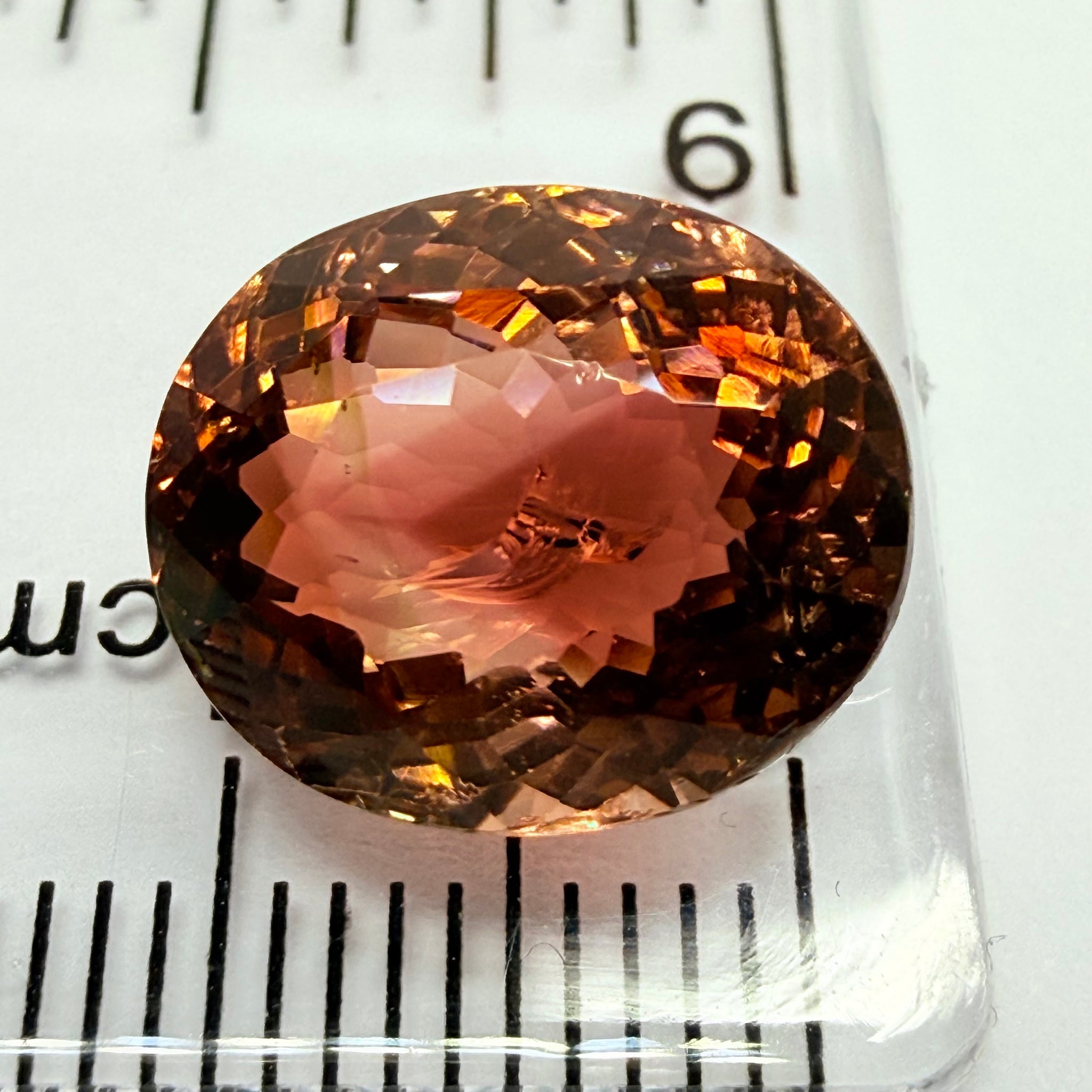 Tourmaline, 6.08ct, DRC, Untreated Unheated, slight chip see next pic we have circled it