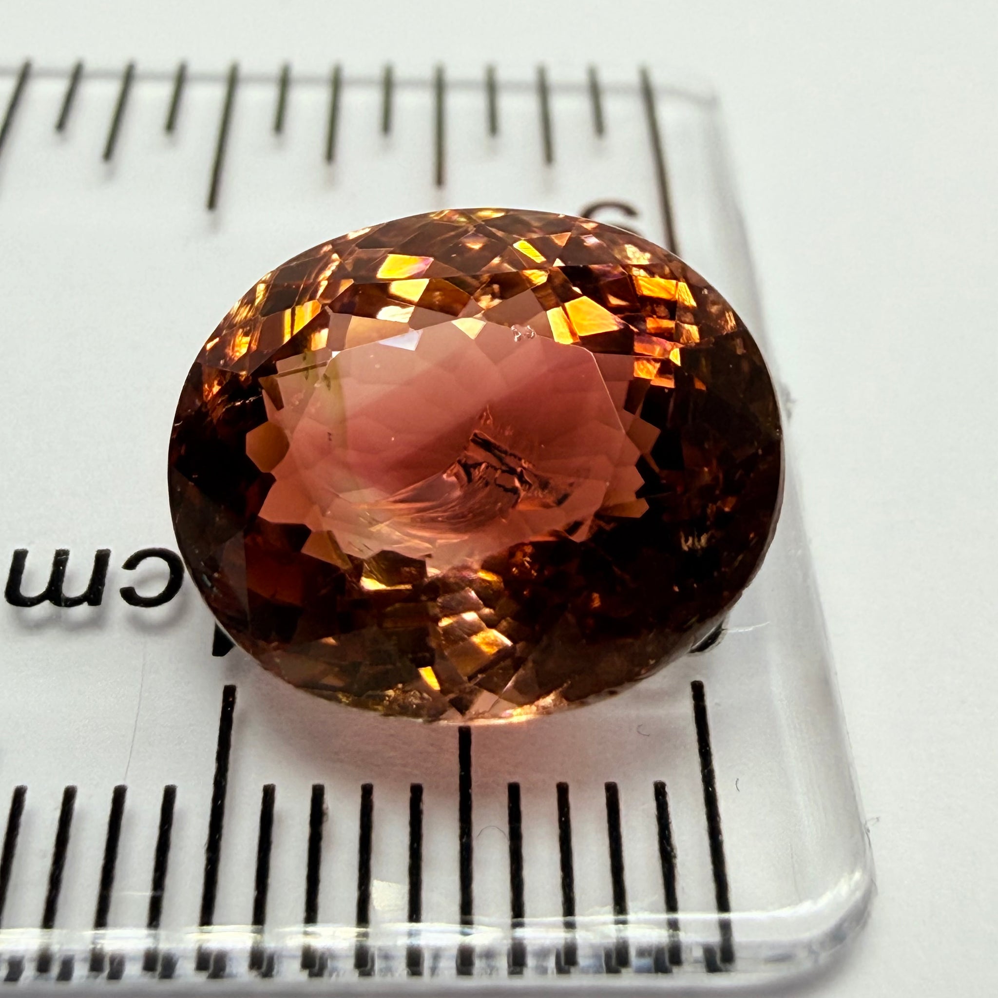 Tourmaline, 6.08ct, DRC, Untreated Unheated, slight chip see next pic we have circled it