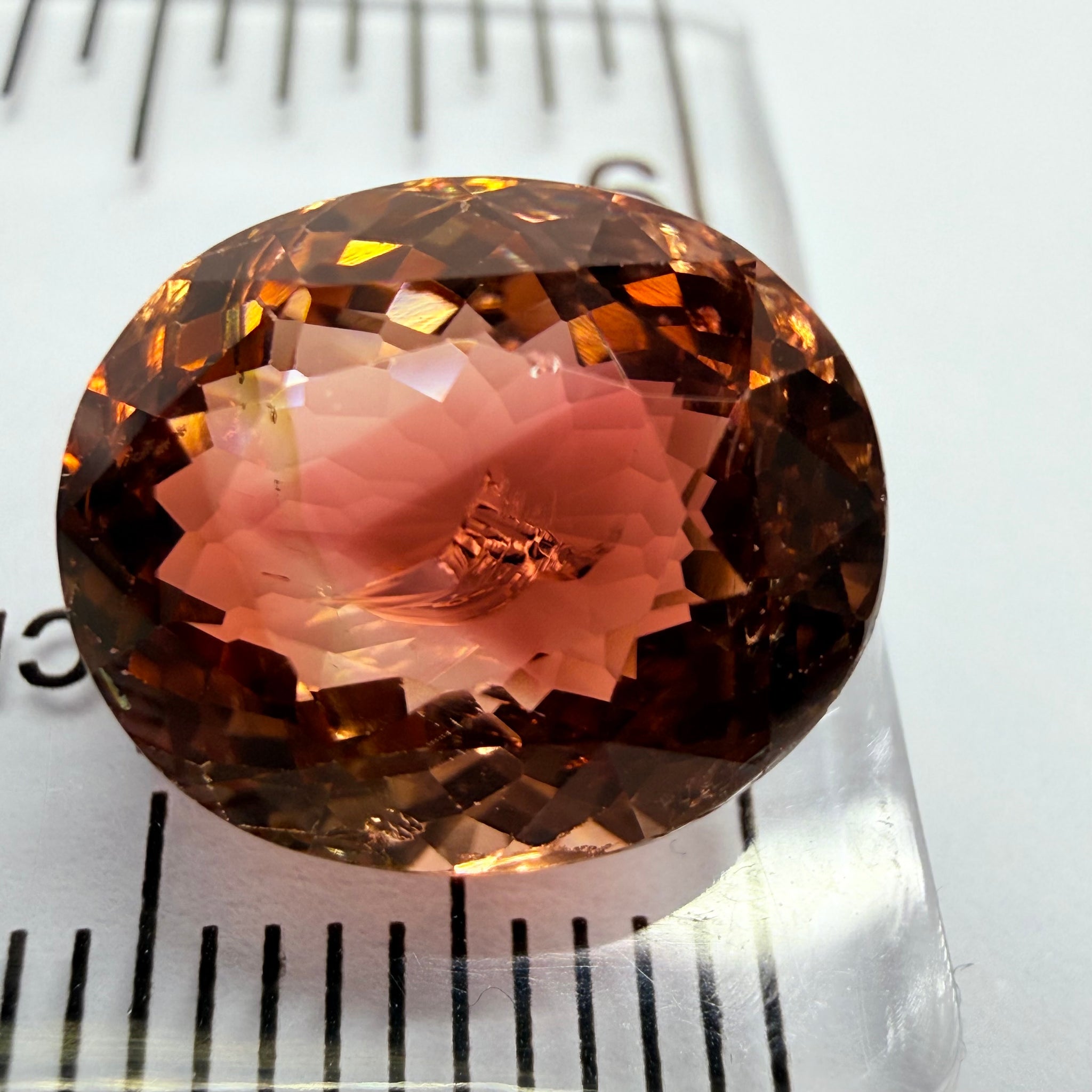 Tourmaline, 6.08ct, DRC, Untreated Unheated, slight chip see next pic we have circled it