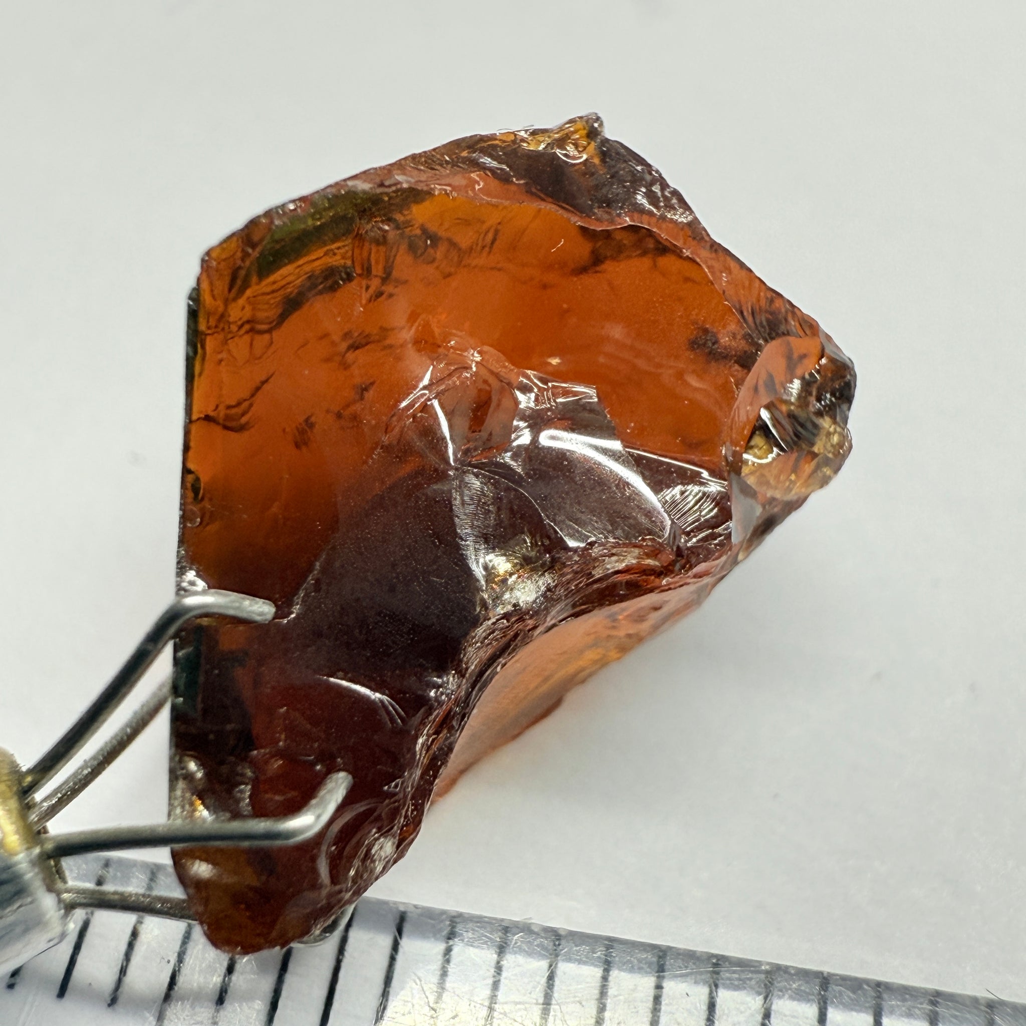 Tourmaline, 8.83ct, Morogoro, Tanzania, Untreated Unheated, vvs-if, flat shape, good for setting as is in jewellery