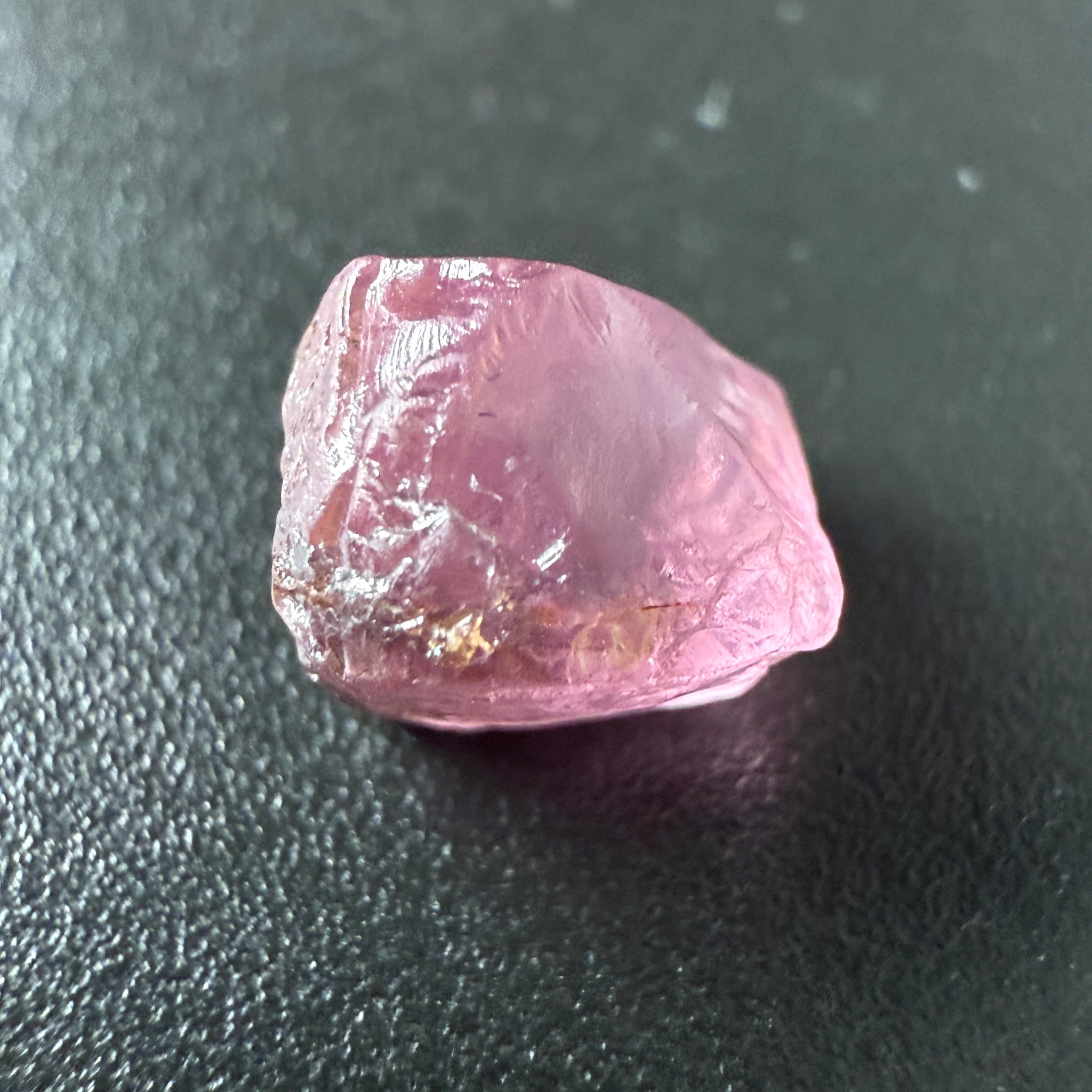 Pink Spinel, Sleepy Baby Pink Colour, 2.26ct, Tanzania, Untreated Unheated, silk giving a milky effect. Very slight crack on the outside of the stone