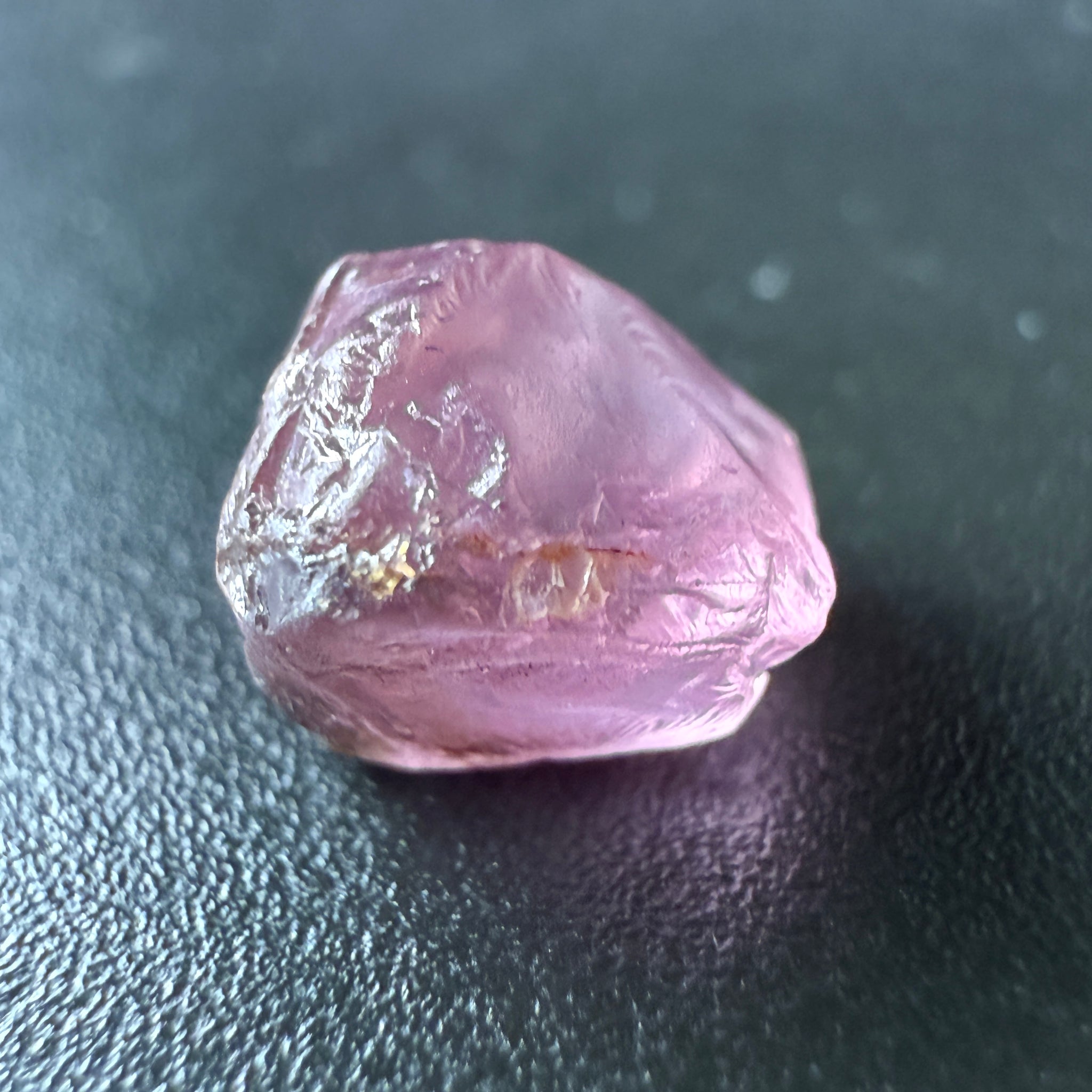 Pink Spinel, Sleepy Baby Pink Colour, 2.26ct, Tanzania, Untreated Unheated, silk giving a milky effect. Very slight crack on the outside of the stone