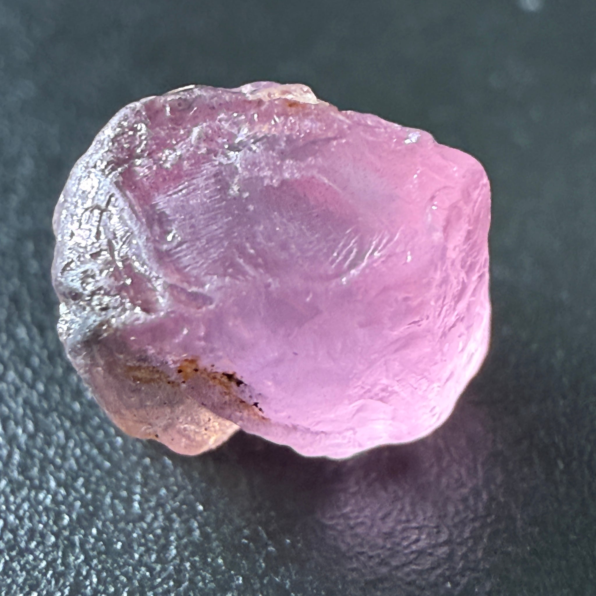 Pink Spinel, Sleepy Baby Pink Colour, 2.26ct, Tanzania, Untreated Unheated, silk giving a milky effect. Very slight crack on the outside of the stone