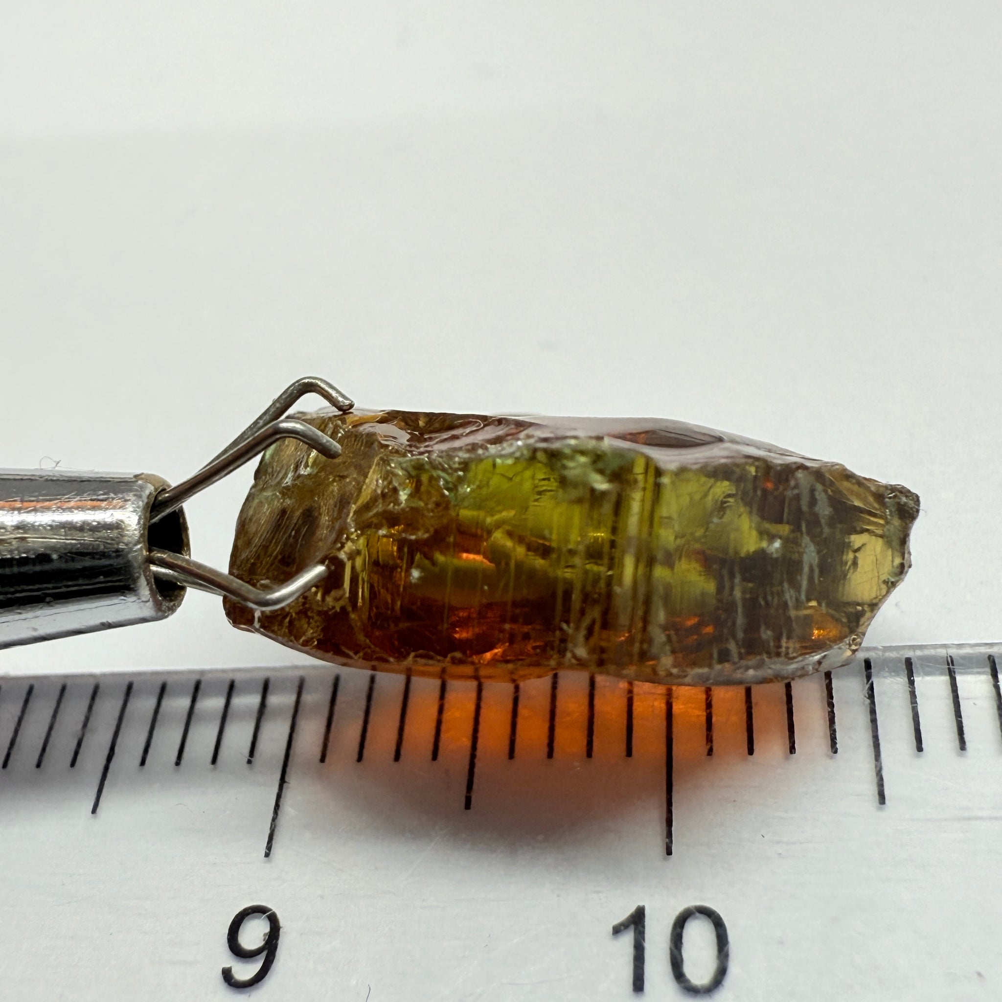 Tourmaline, 8.69ct, Morogoro, Tanzania, Untreated Unheated, vvs-if, flat shape, good for setting as is in jewellery