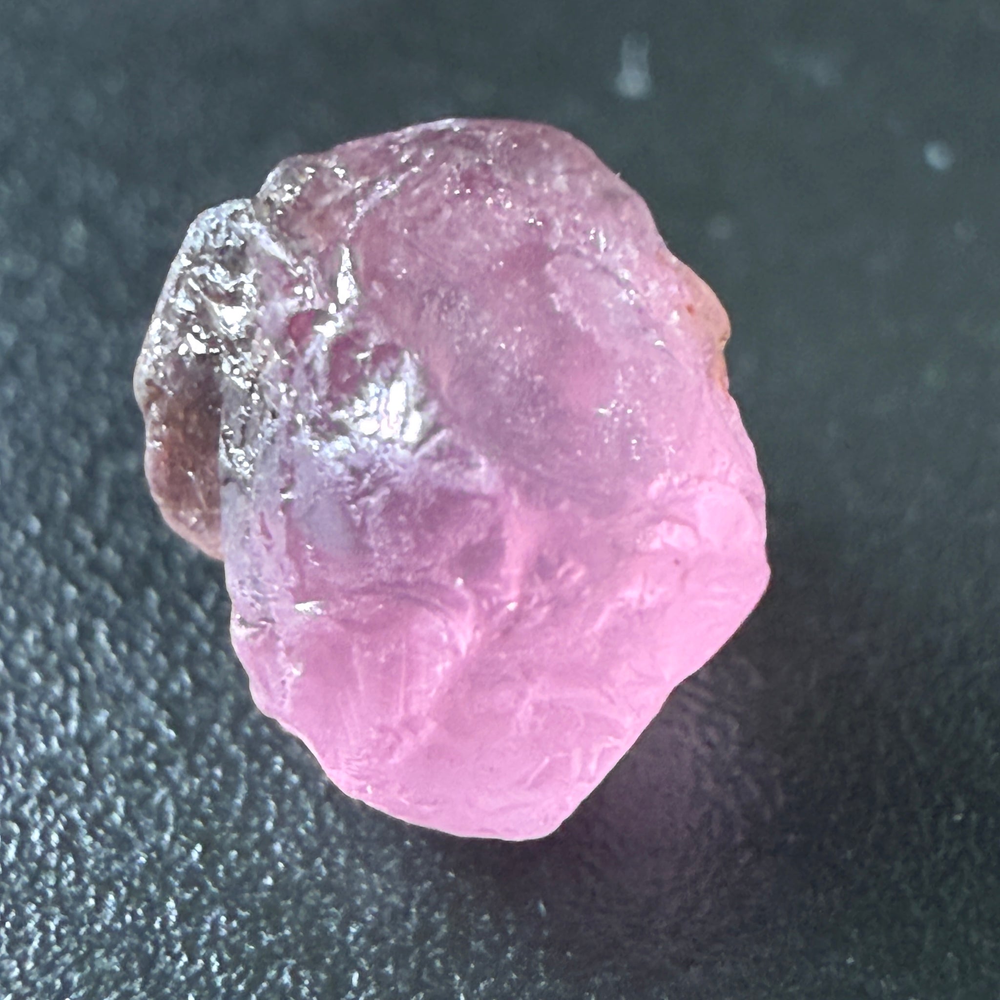Pink Spinel, Sleepy Baby Pink Colour, 2.26ct, Tanzania, Untreated Unheated, silk giving a milky effect. Very slight crack on the outside of the stone
