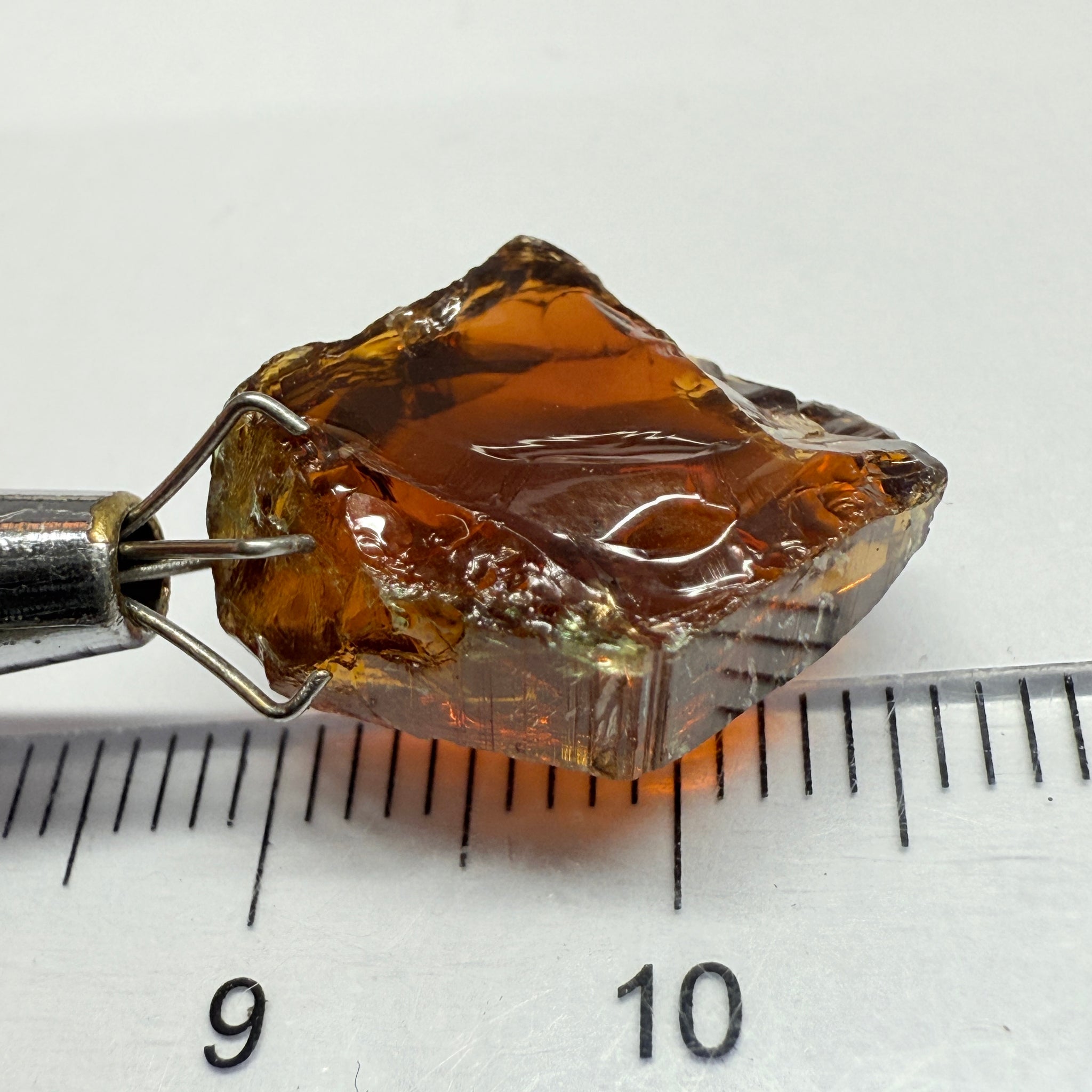 Tourmaline, 8.69ct, Morogoro, Tanzania, Untreated Unheated, vvs-if, flat shape, good for setting as is in jewellery