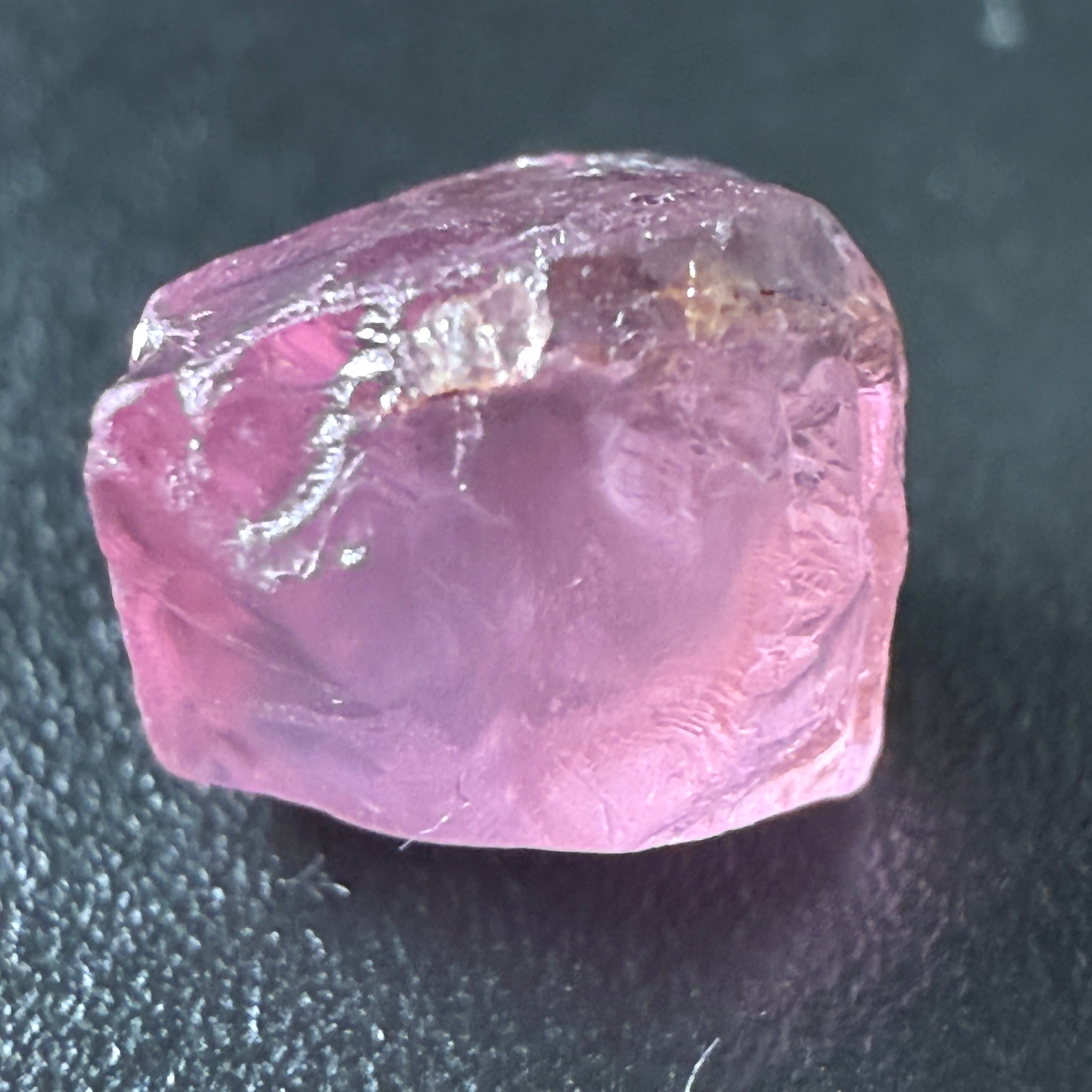 Pink Spinel, Sleepy Baby Pink Colour, 2.26ct, Tanzania, Untreated Unheated, silk giving a milky effect. Very slight crack on the outside of the stone