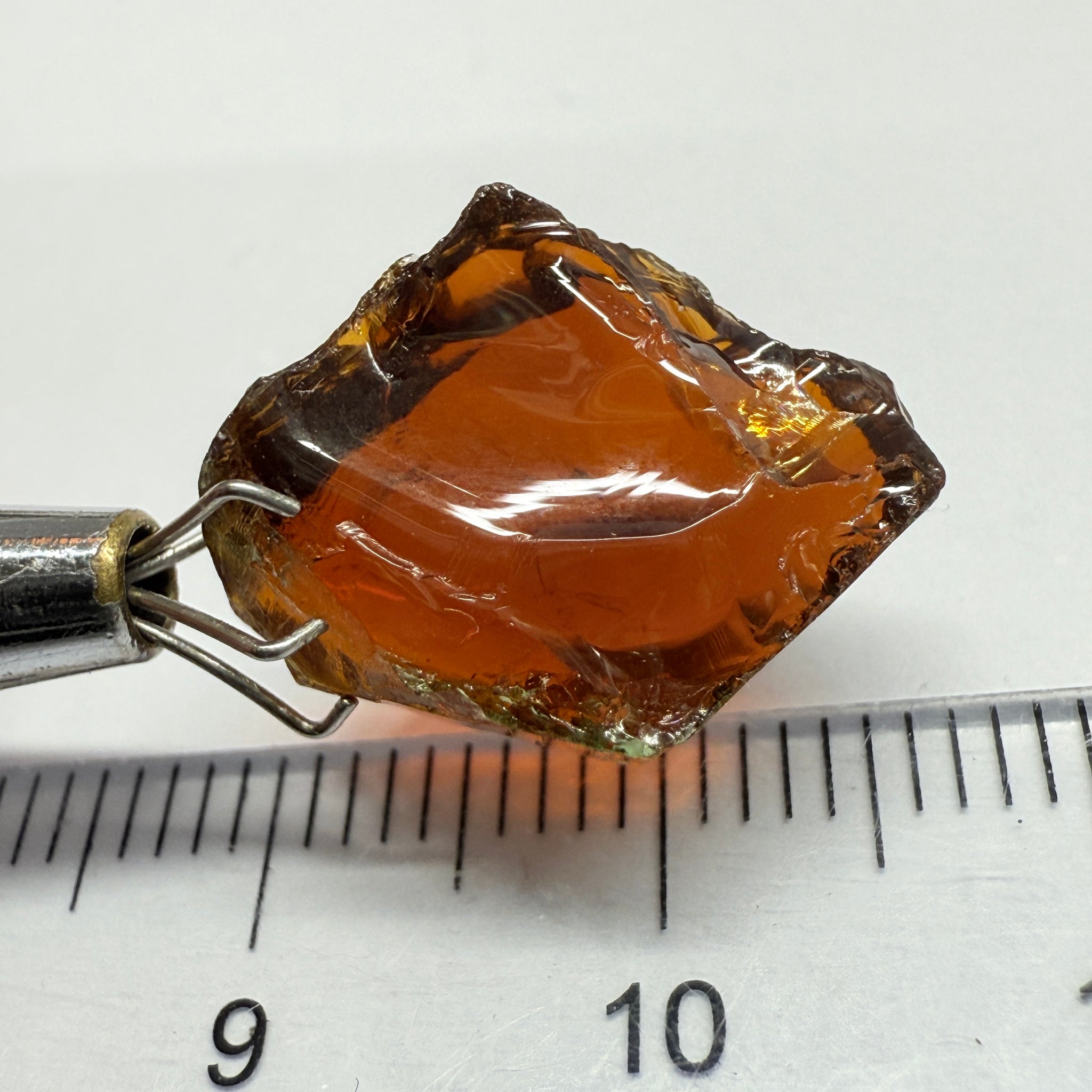 Tourmaline, 8.69ct, Morogoro, Tanzania, Untreated Unheated, vvs-if, flat shape, good for setting as is in jewellery