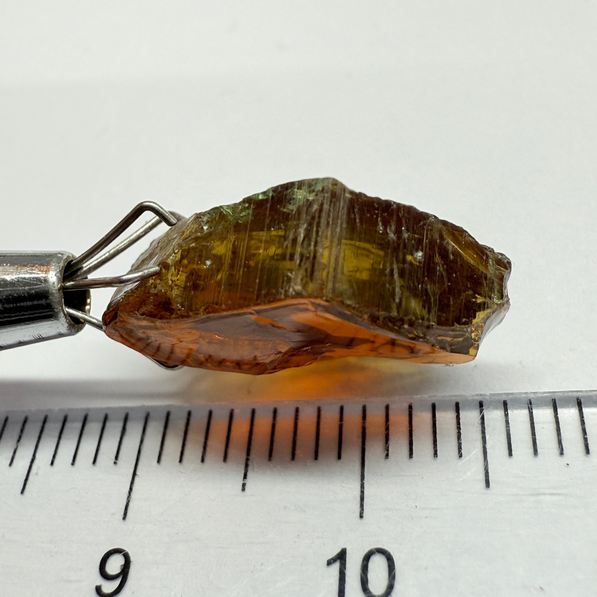 Tourmaline, 8.69ct, Morogoro, Tanzania, Untreated Unheated, vvs-if, flat shape, good for setting as is in jewellery