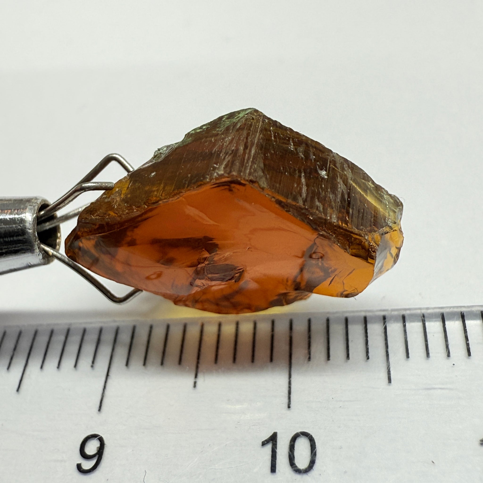 Tourmaline, 8.69ct, Morogoro, Tanzania, Untreated Unheated, vvs-if, flat shape, good for setting as is in jewellery