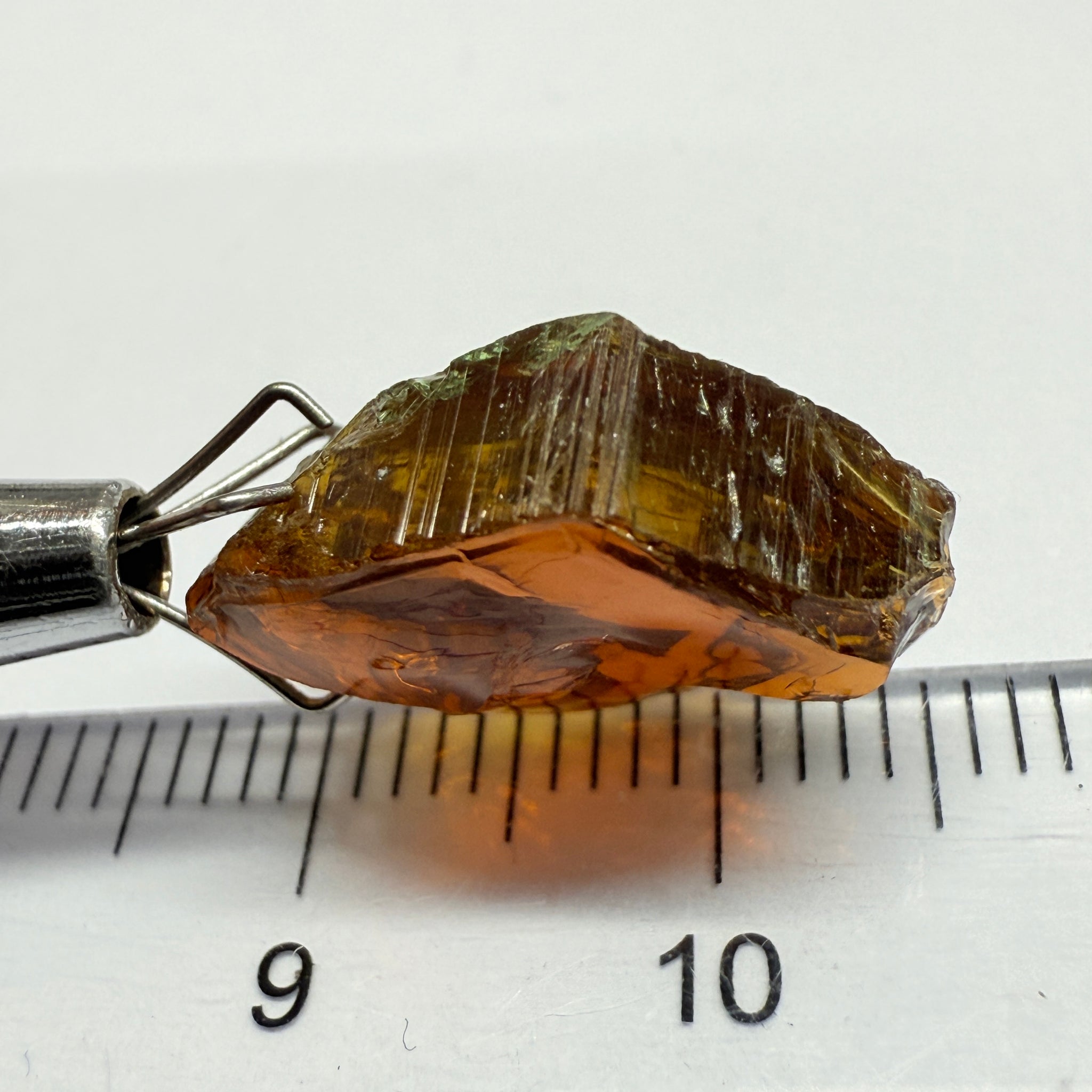 Tourmaline, 8.69ct, Morogoro, Tanzania, Untreated Unheated, vvs-if, flat shape, good for setting as is in jewellery