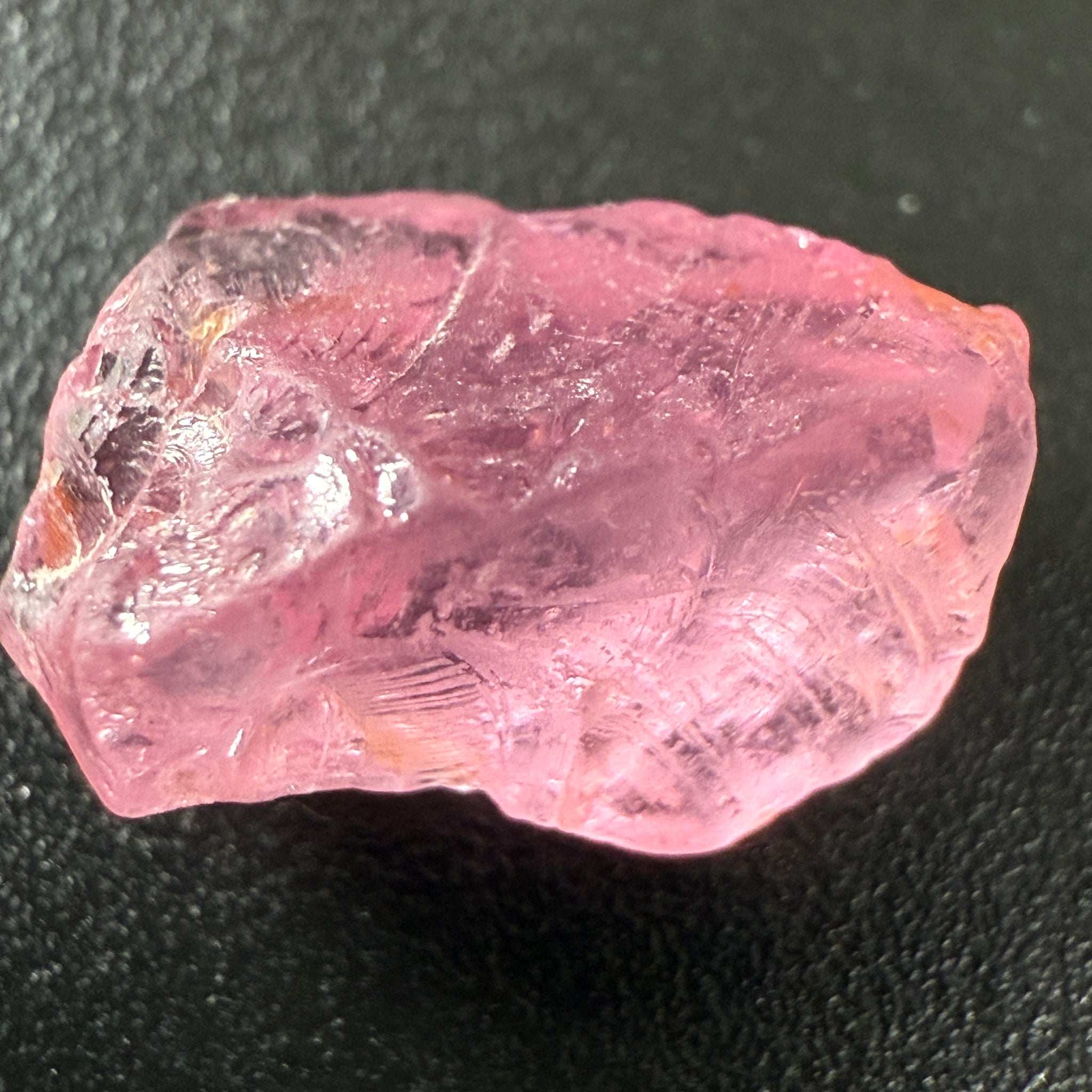 Pink Spinel, Sleepy Baby Pink Colour, 3.57ct, Tanzania, Untreated Unheated, silk giving a milky effect. Slight crack on the outside of the stone that will affect the recovery slightly